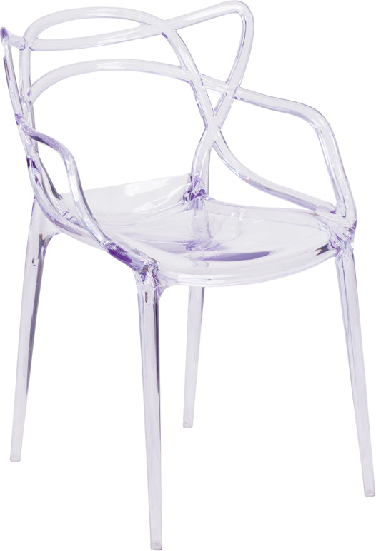 Clear Stacking Side Chair FH-173-APC-GG