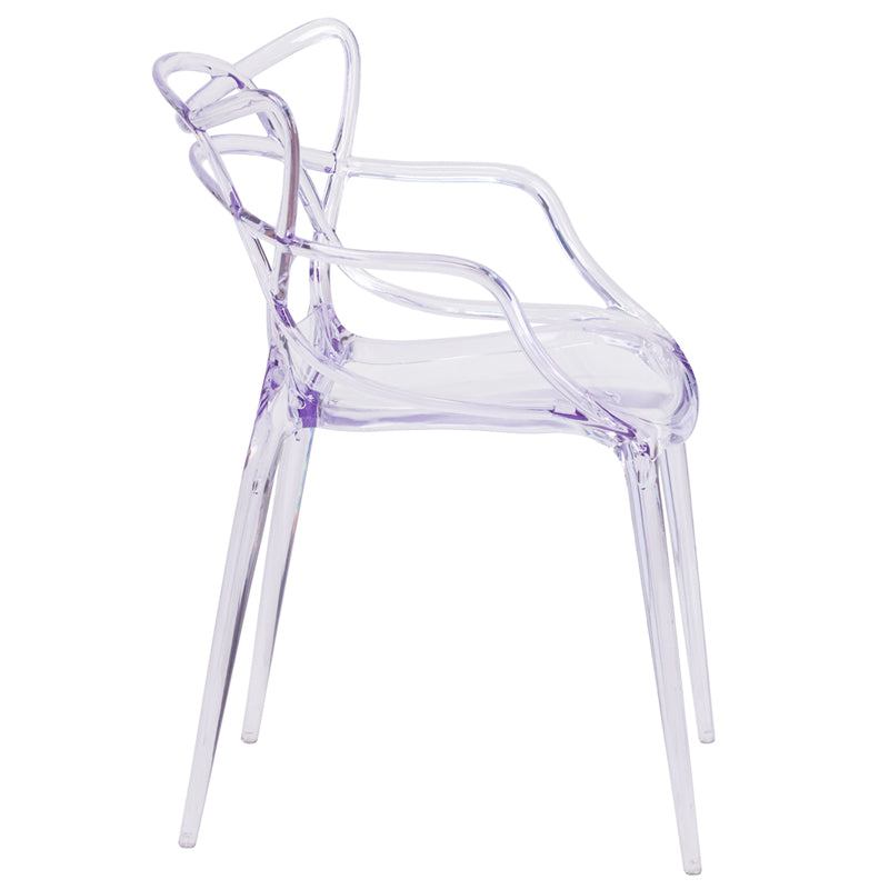 Clear Stacking Side Chair FH-173-APC-GG