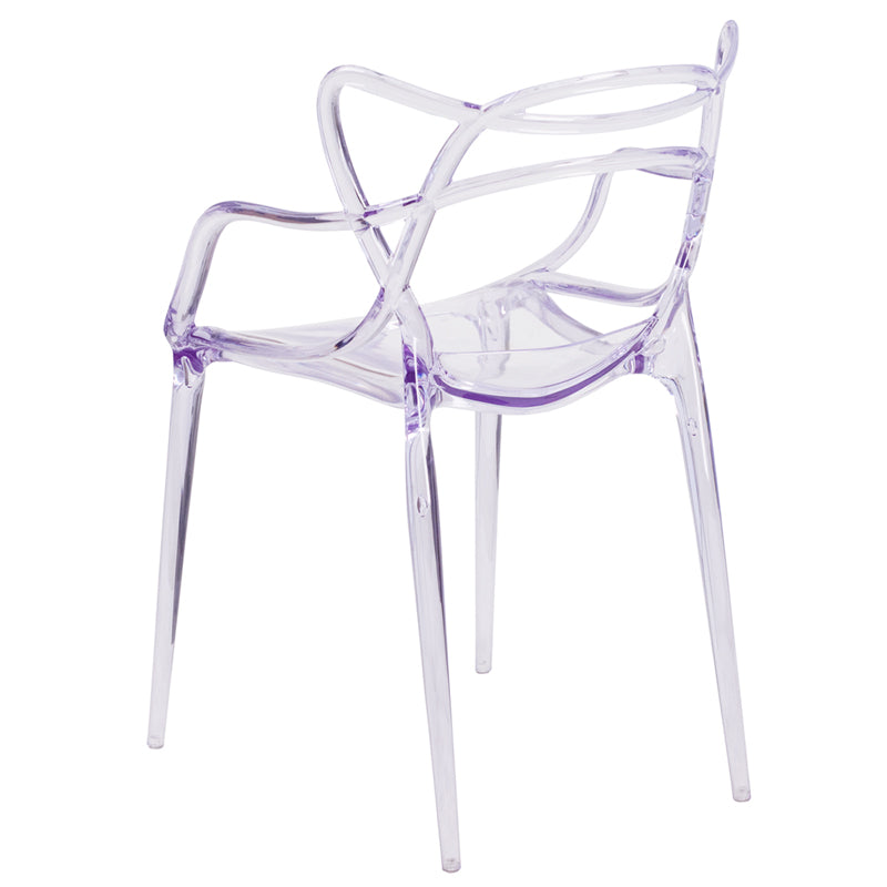 Clear Stacking Side Chair FH-173-APC-GG