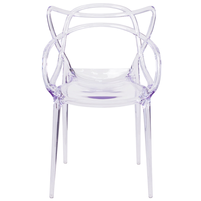 Clear Stacking Side Chair FH-173-APC-GG