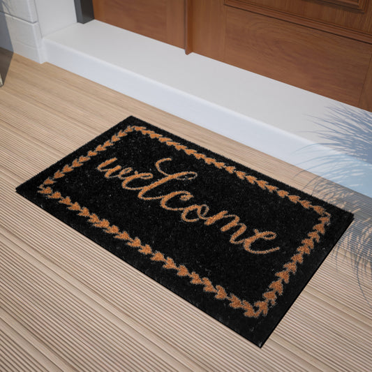 18x30 BK/NAT Welcome Doormat FW-FWGEN414-BKNAT-GG