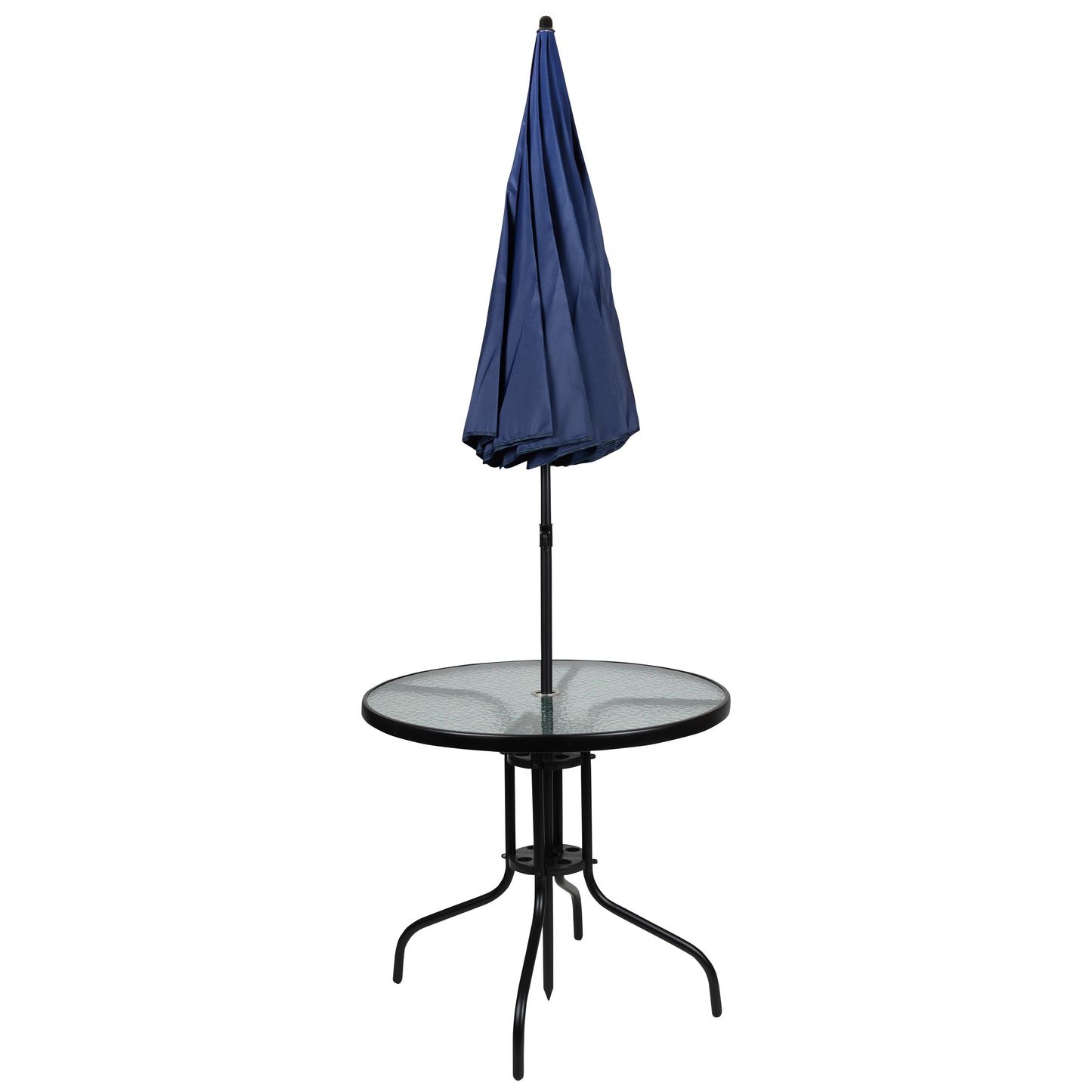 6PC Navy Patio Set & Umbrella GM-202012-NV-GG