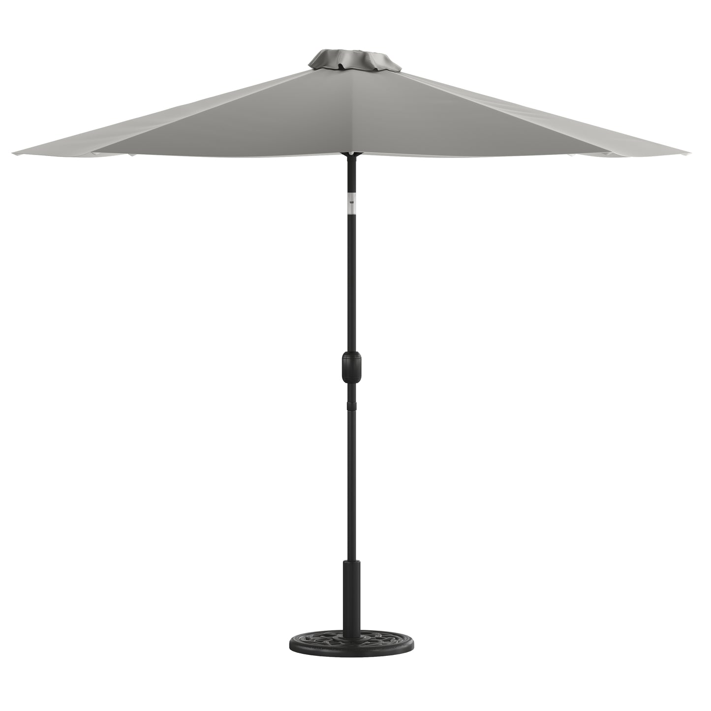 Gray Umbrella & Black Base Set GM-402003-UB19B-GY-GG