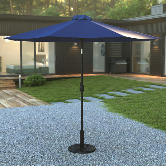 Navy Umbrella & Black Base Set GM-402003-UB19B-NVY-GG