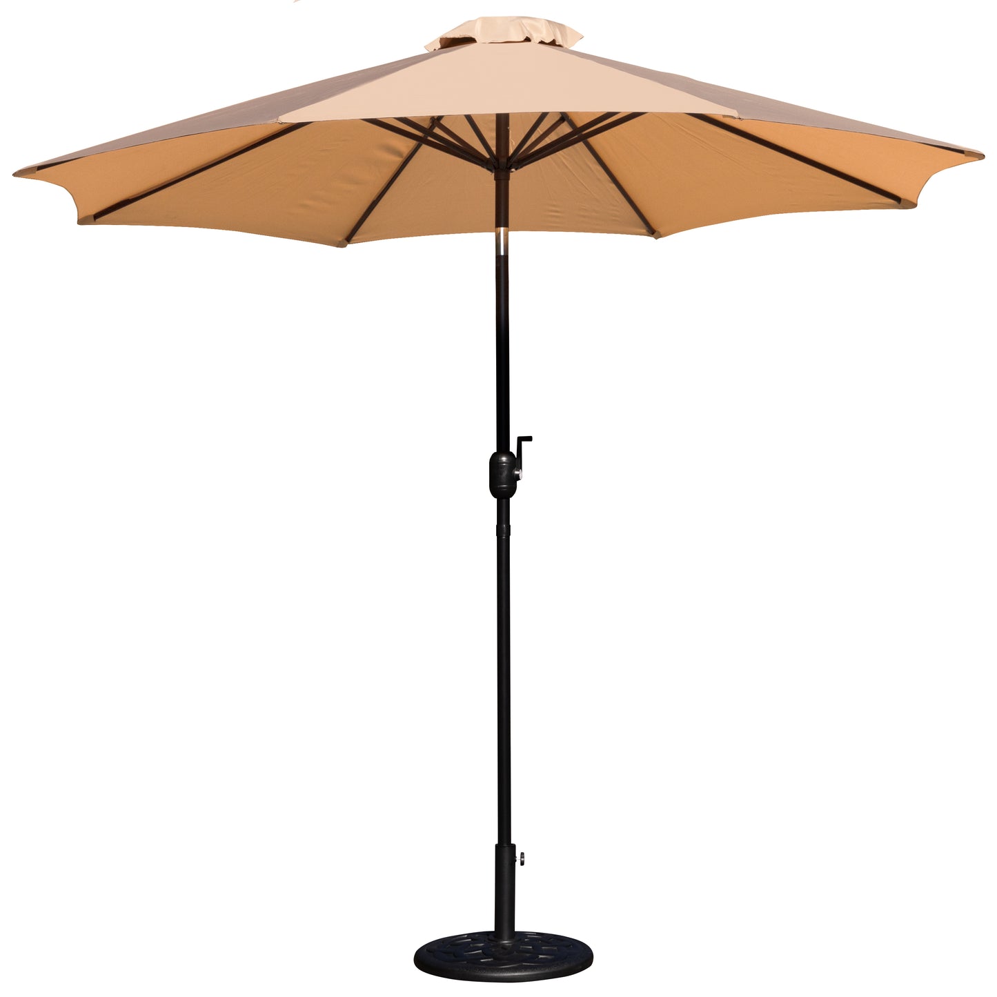 Tan Umbrella & Black Base Set GM-402003-UB19B-TAN-GG