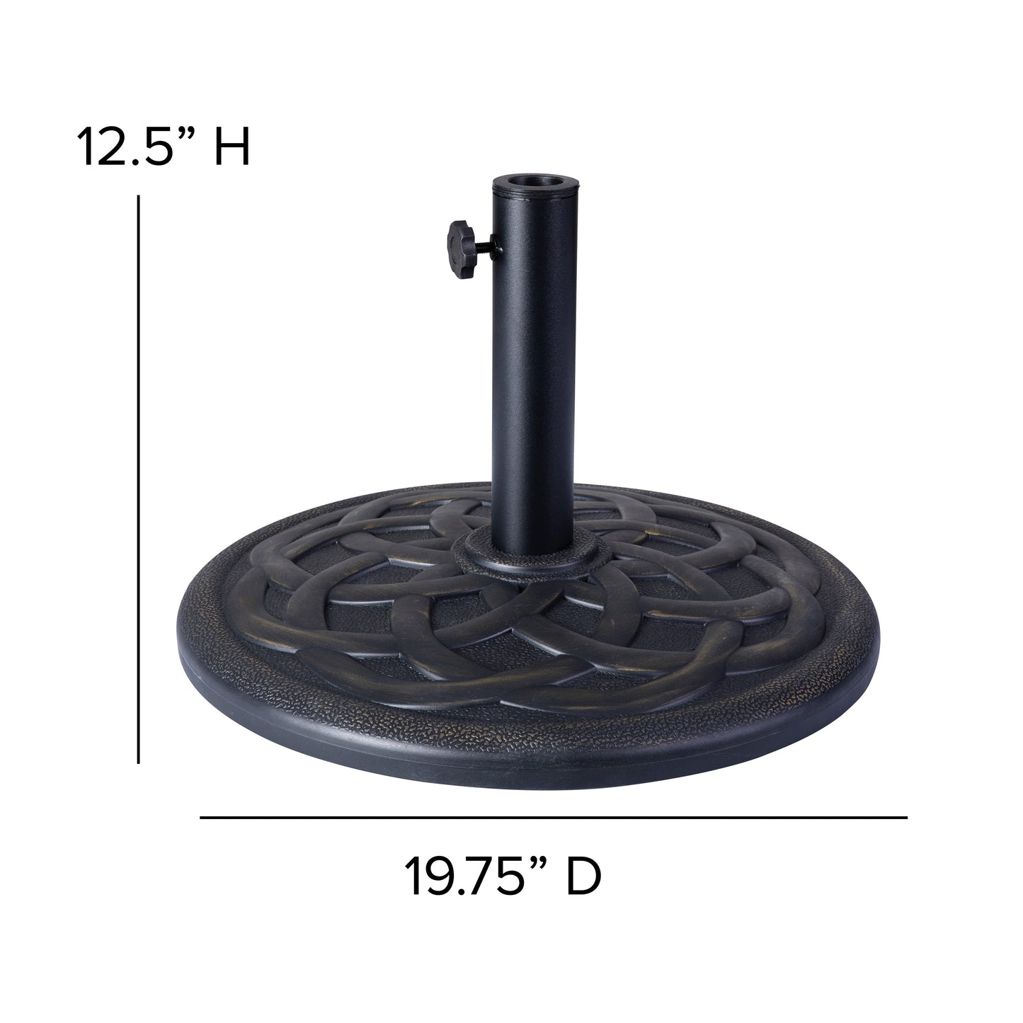 Bronze Cement Umbrella Base GM-UB19-BRNZ-GG