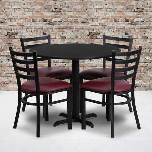 36RD BK Table-BG VYL Seat HDBF1005-GG