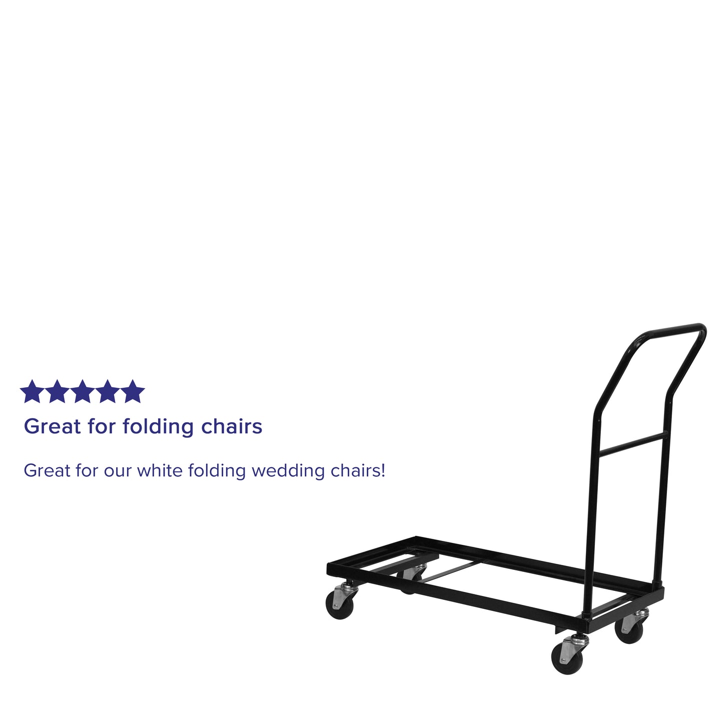 Black Folding Chair Dolly HF-700-DOLLY-GG