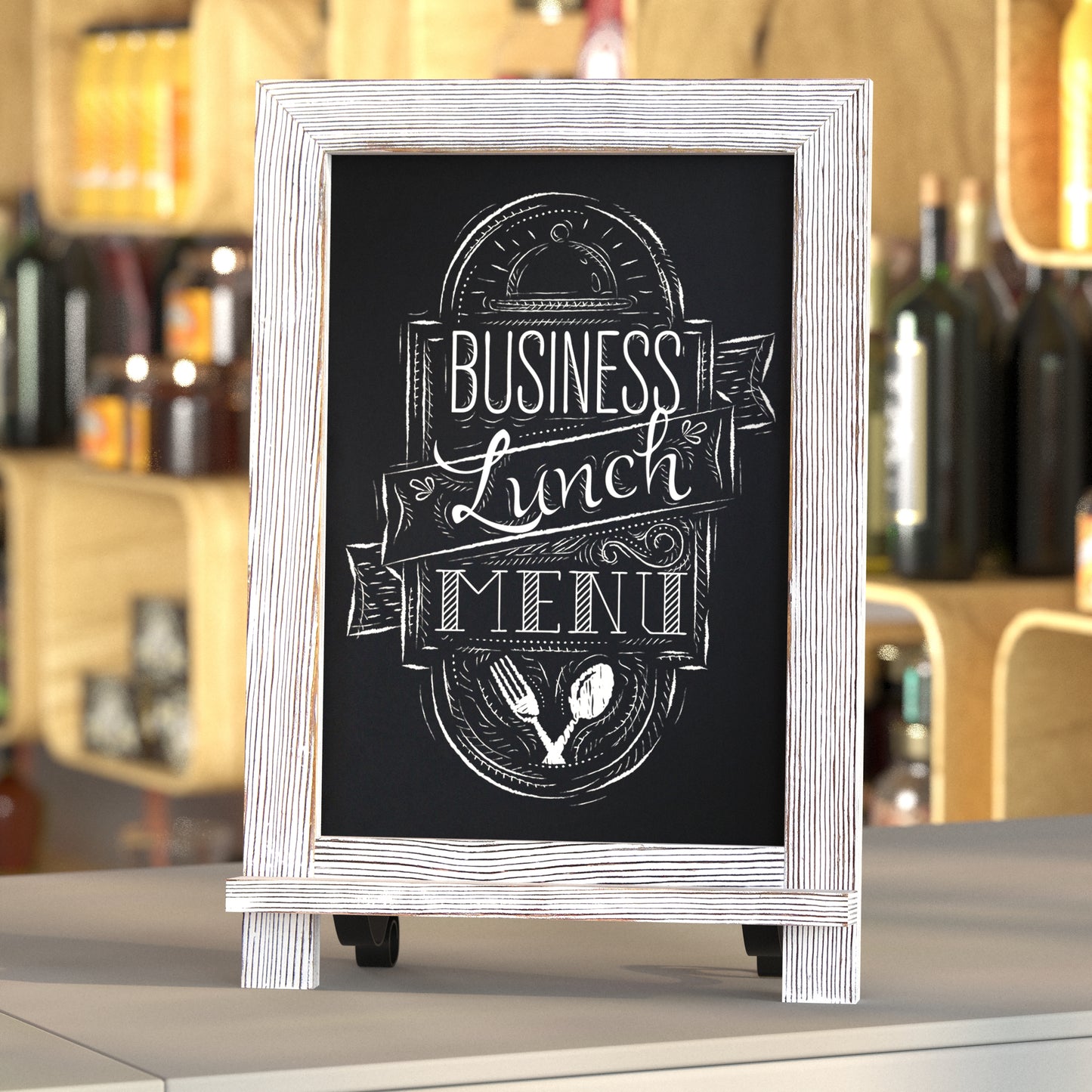 Whitewash Tabletop Chalkboard HFKHD-GDIS-CRE8-022315-GG