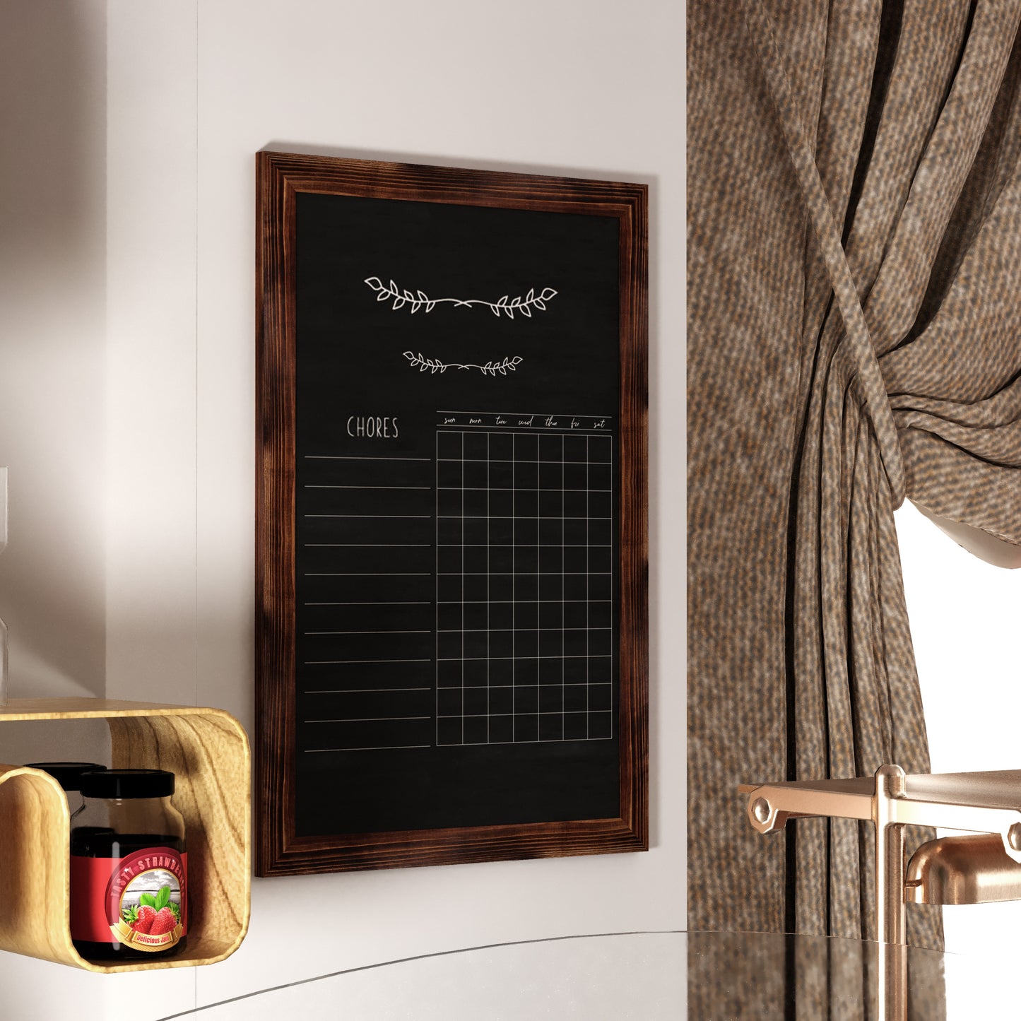 Torched Hanging Chalkboard HGWA-3GD-CRE8-791315-GG