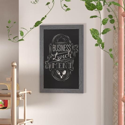 Rustic Gray Hanging Chalkboard HGWA-GDI-CRE8-552315-GG