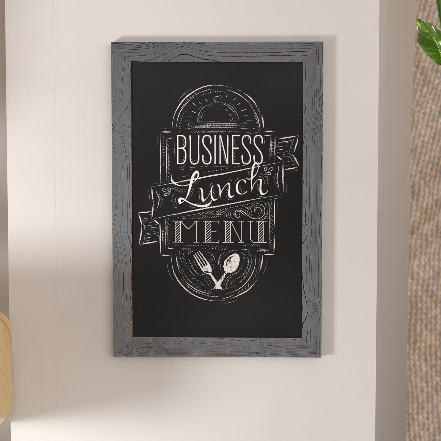 Rustic Gray Hanging Chalkboard HGWA-GDI-CRE8-552315-GG