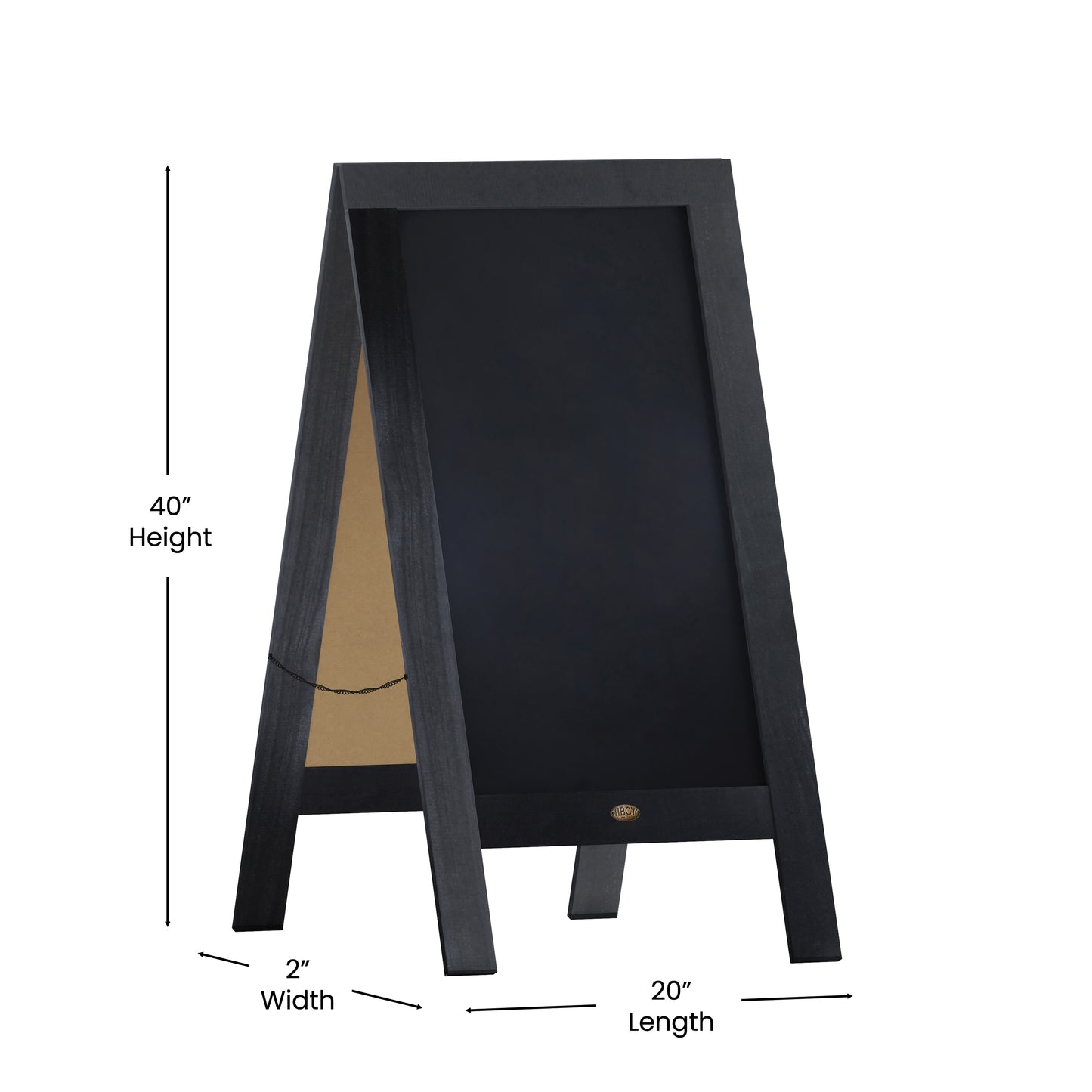 Black A-Frame Chalkboard HGWA-GDI-CRE8-612315-GG