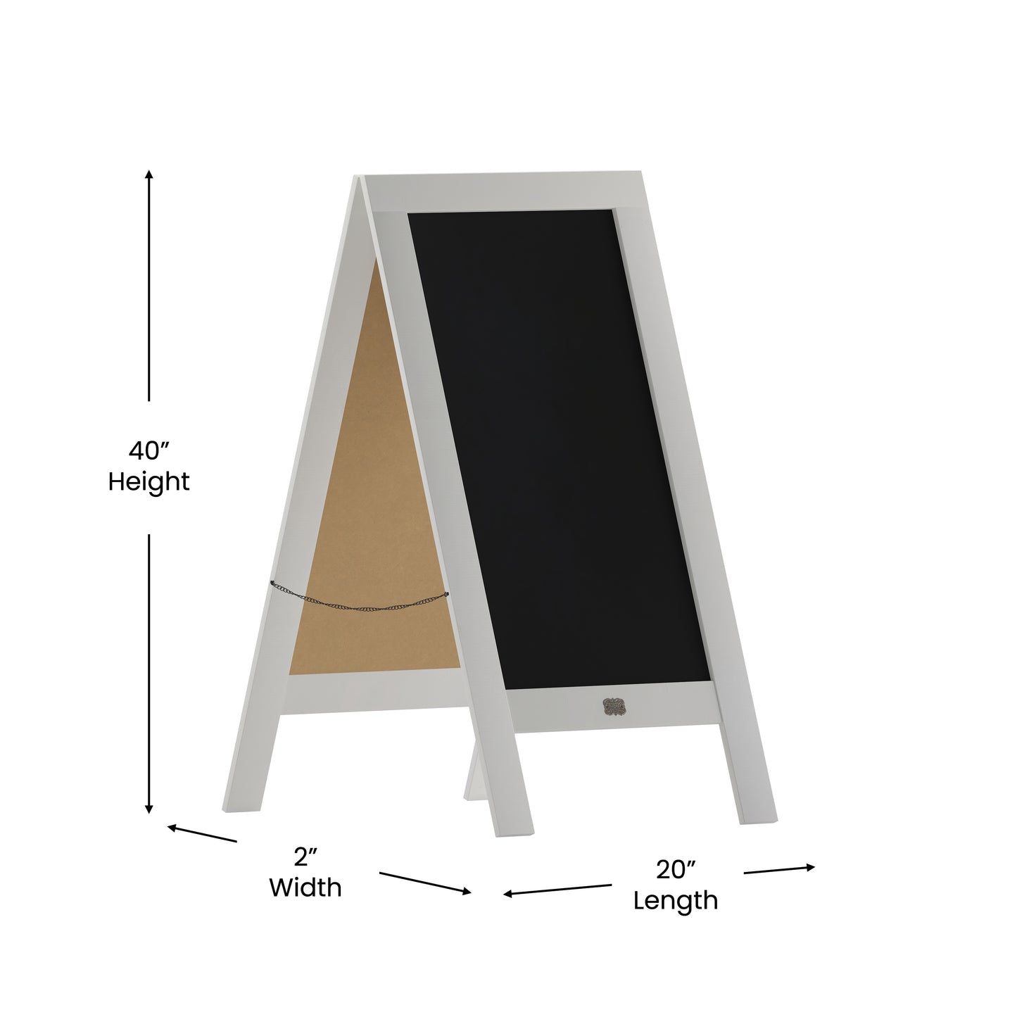 White A-Frame Chalkboard Set HGWA-GDI-CRE8-754315-GG