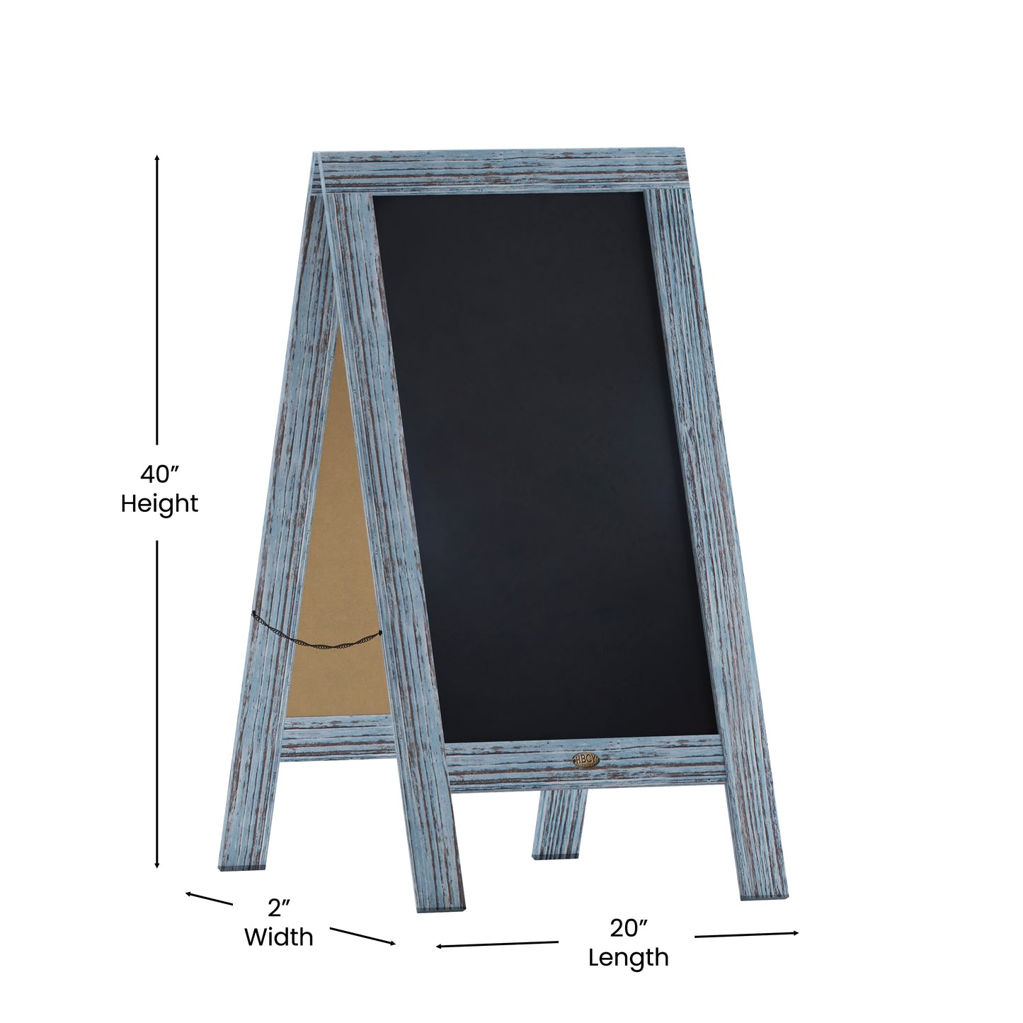 Blue A-Frame Chalkboard HGWA-GDIS-CRE8-242315-GG