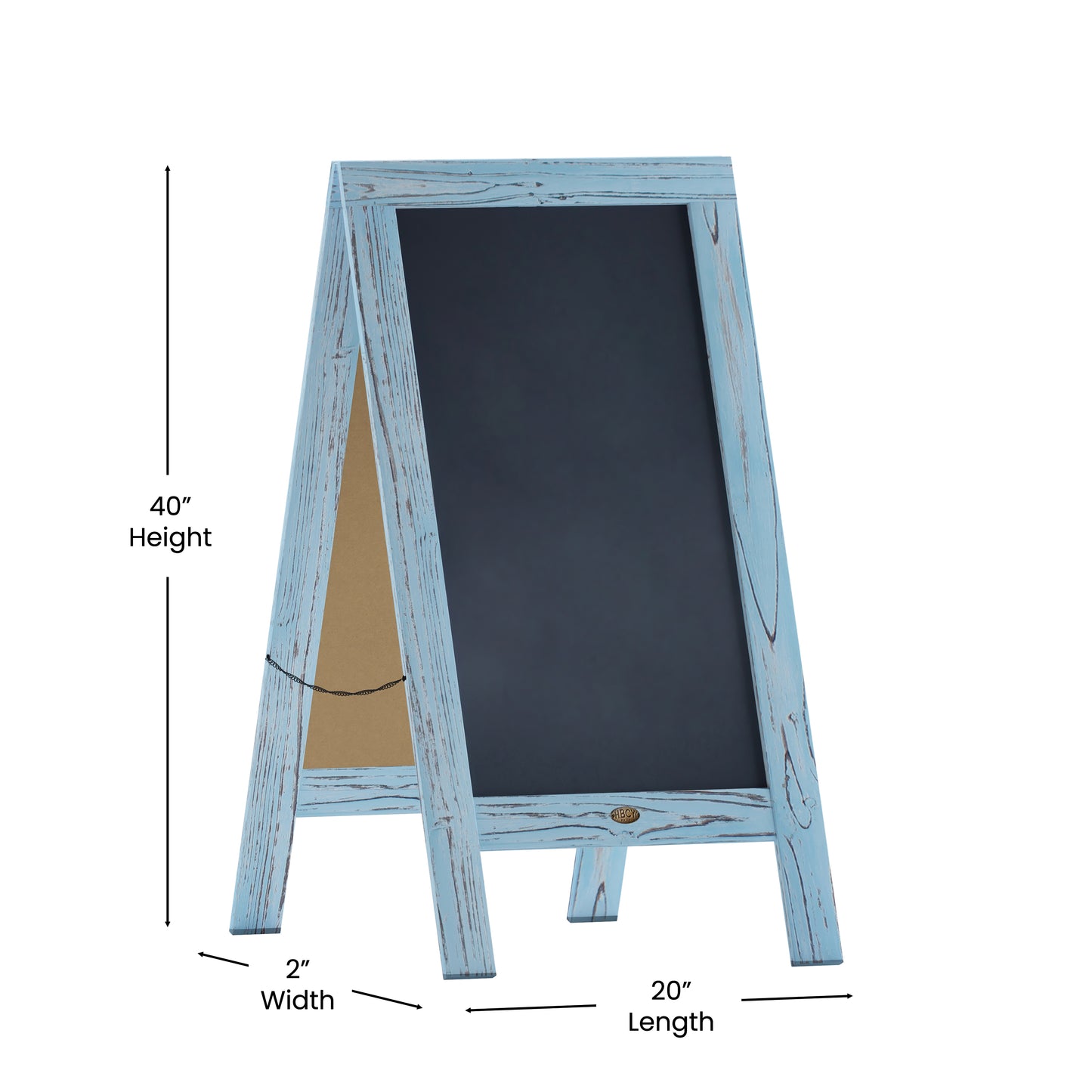 Robin Blue A-Frame Chalkboard HGWA-GDIS-CRE8-542315-GG