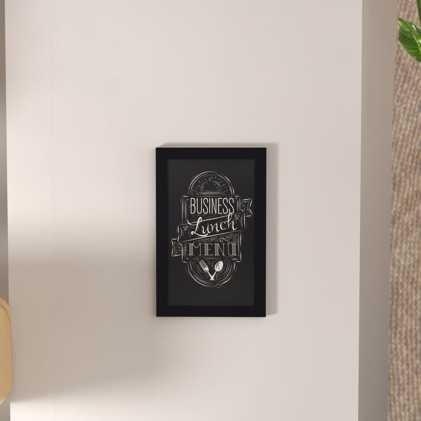 Black Hanging Chalkboard HGWA-GDIS-CRE8-862315-GG