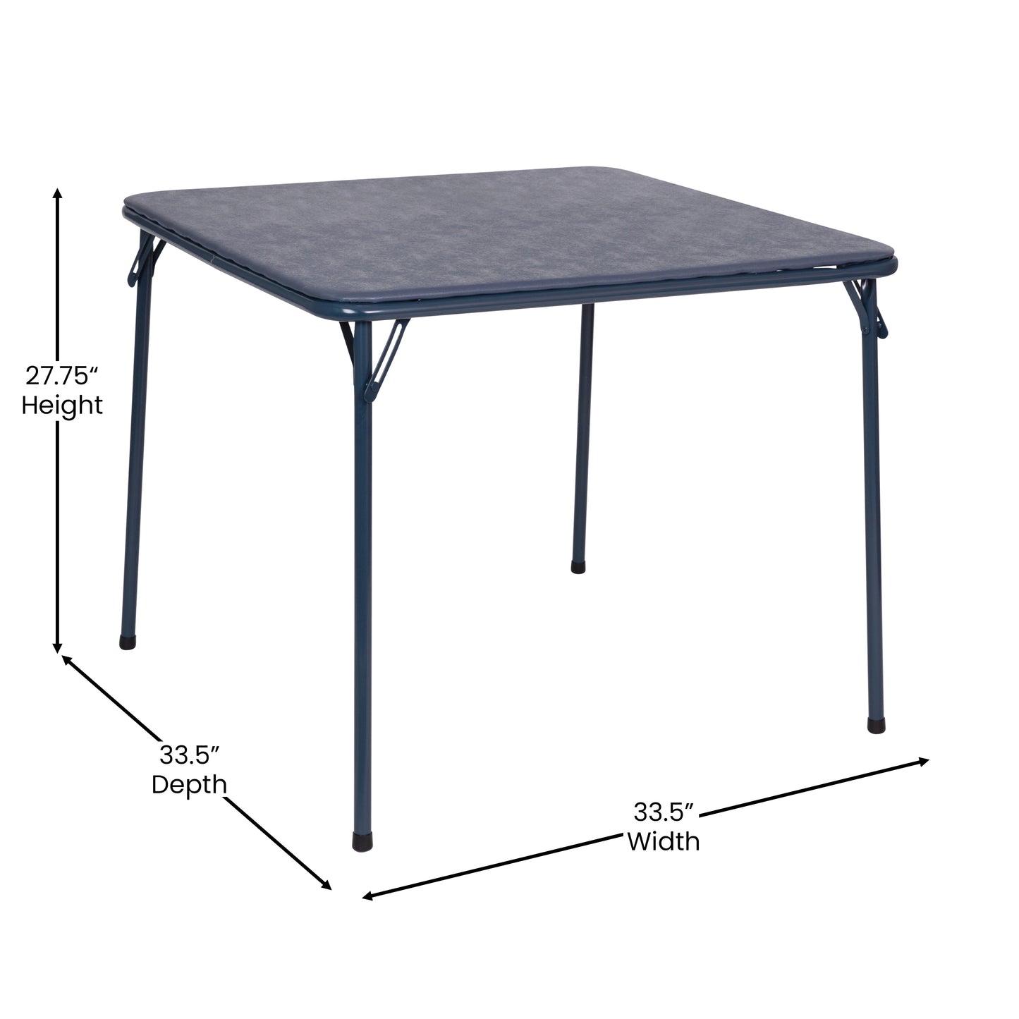 5PC Navy Fold Card Table Set JB-1-NV-GG