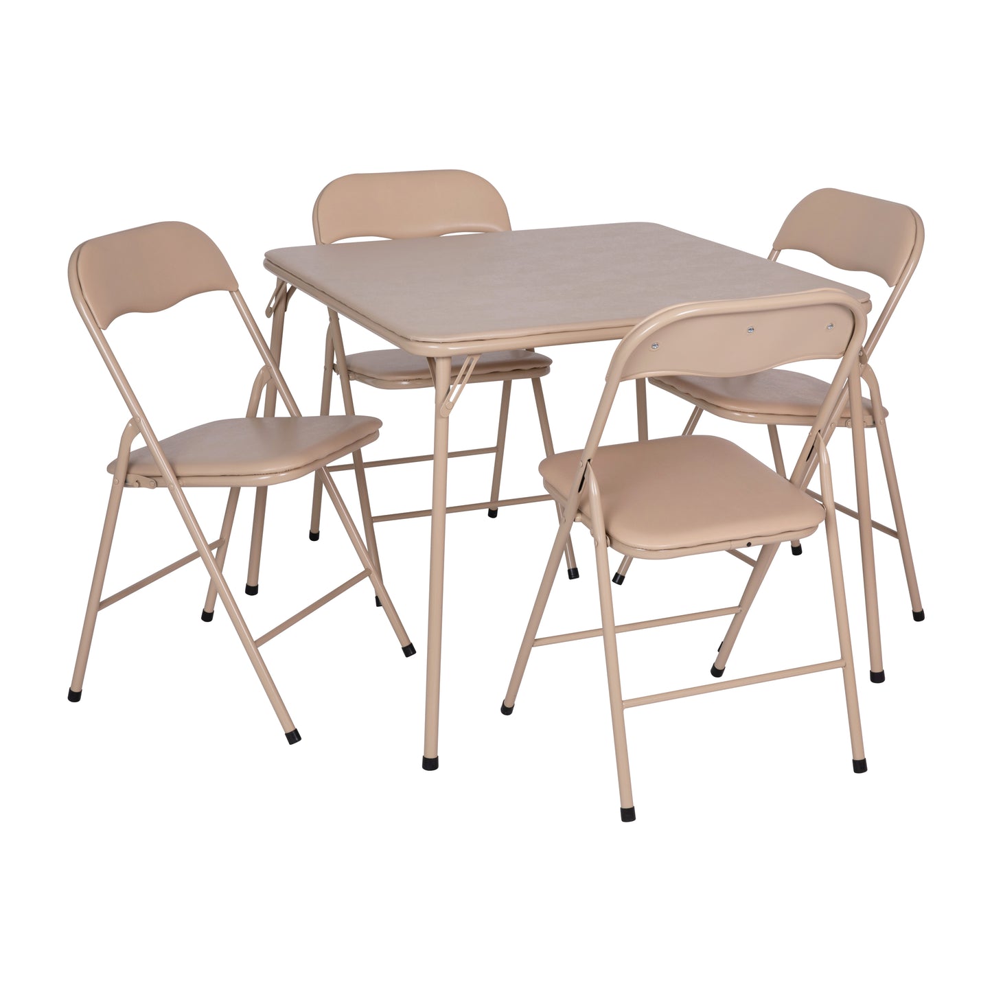 5PC Tan Fold Card Table Set JB-1-TAN-GG