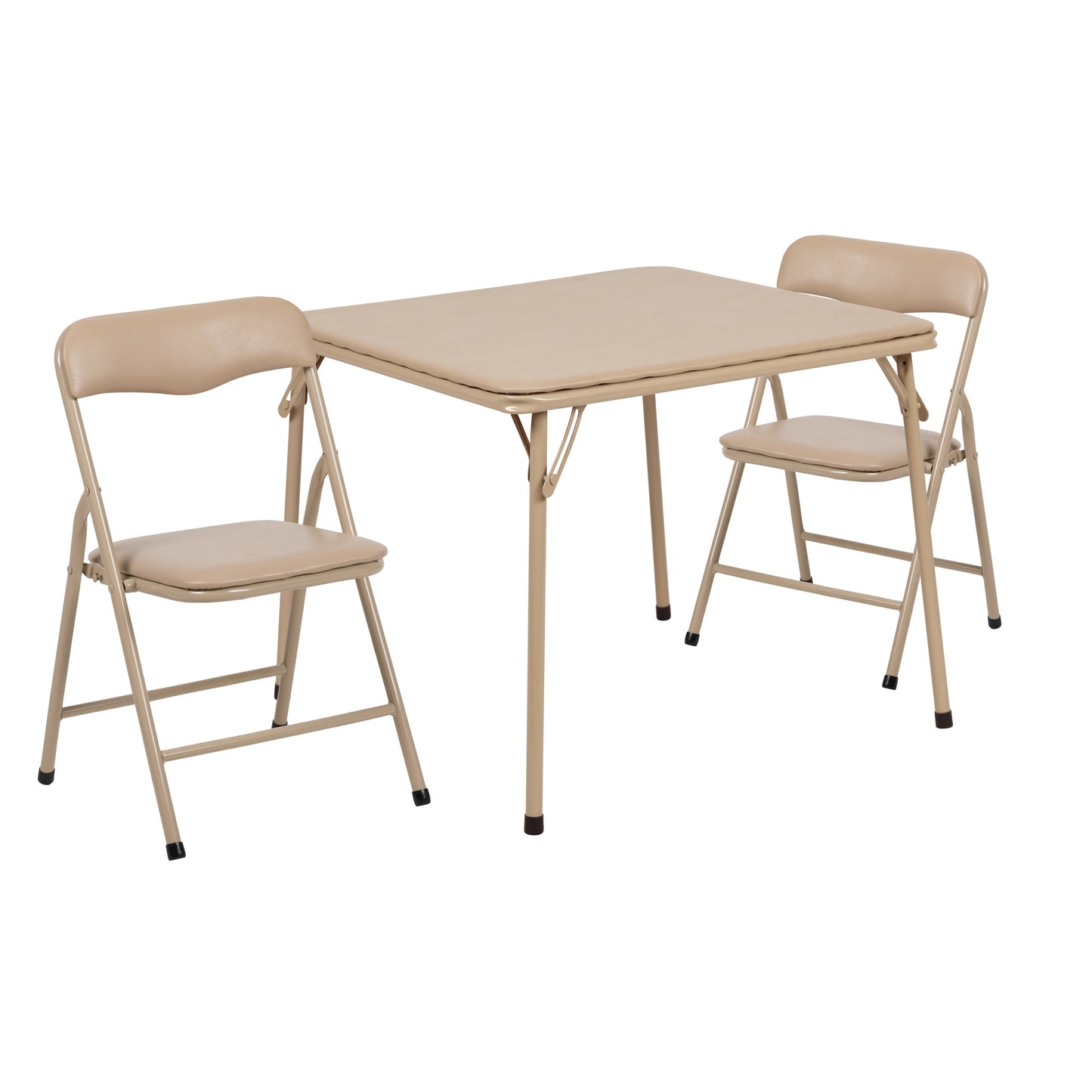 Kids Tan Folding Table Set JB-10-CARD-TN-GG