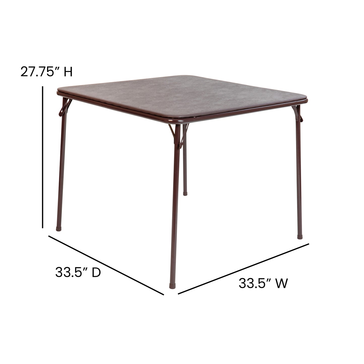 Brown Folding Card Table JB-2-BR-GG