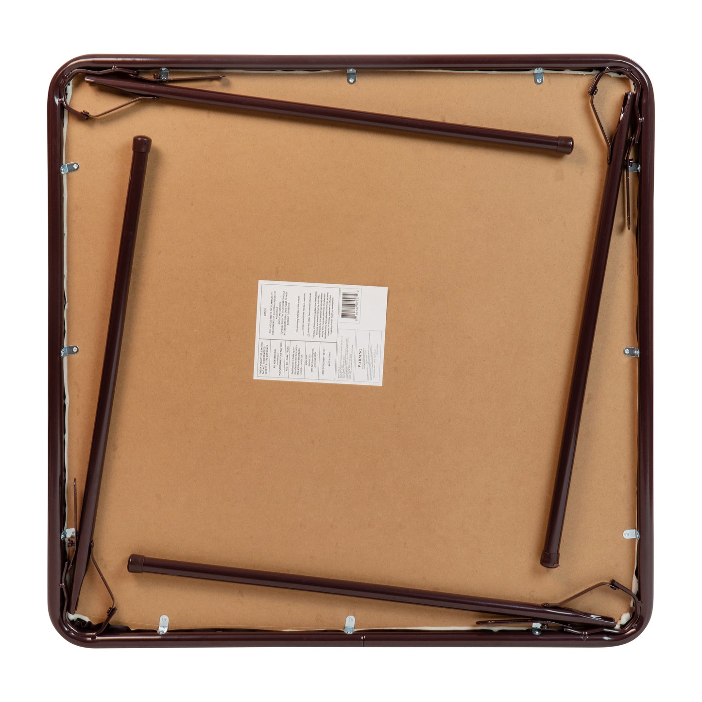 Brown Folding Card Table JB-2-BR-GG