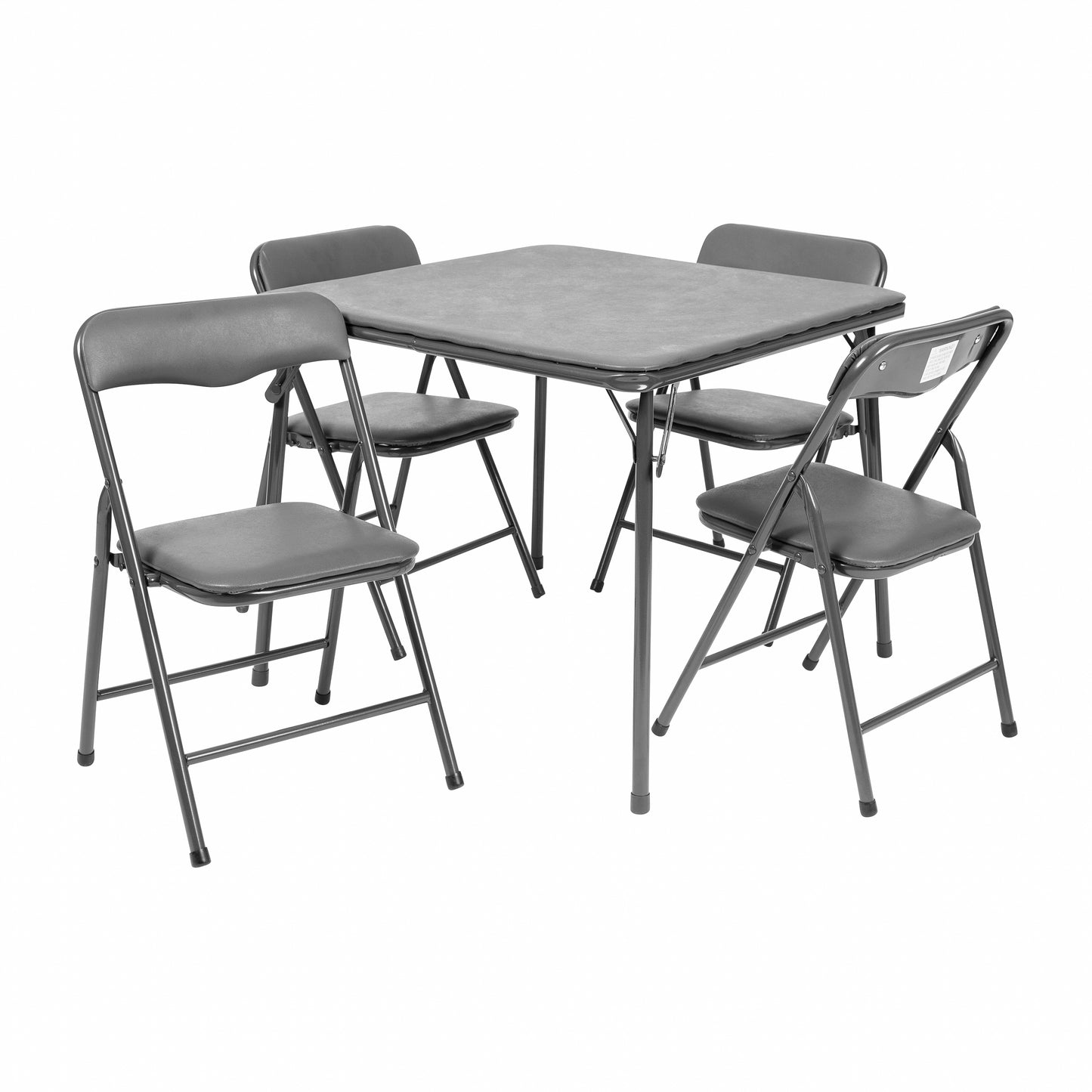 Gray Kid Folding Table Set JB-9-KID-GY-GG