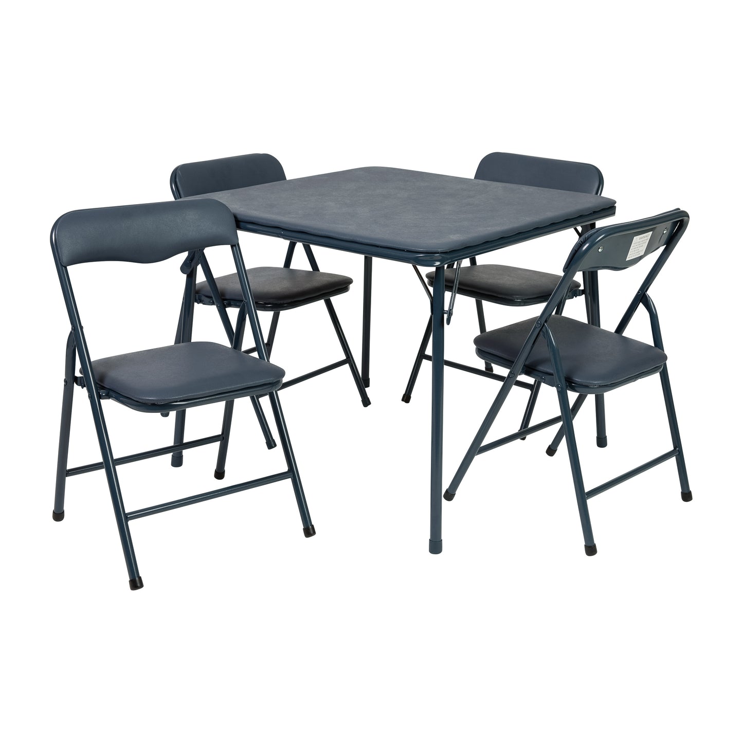 Navy Kid Folding Table Set JB-9-KID-NV-GG