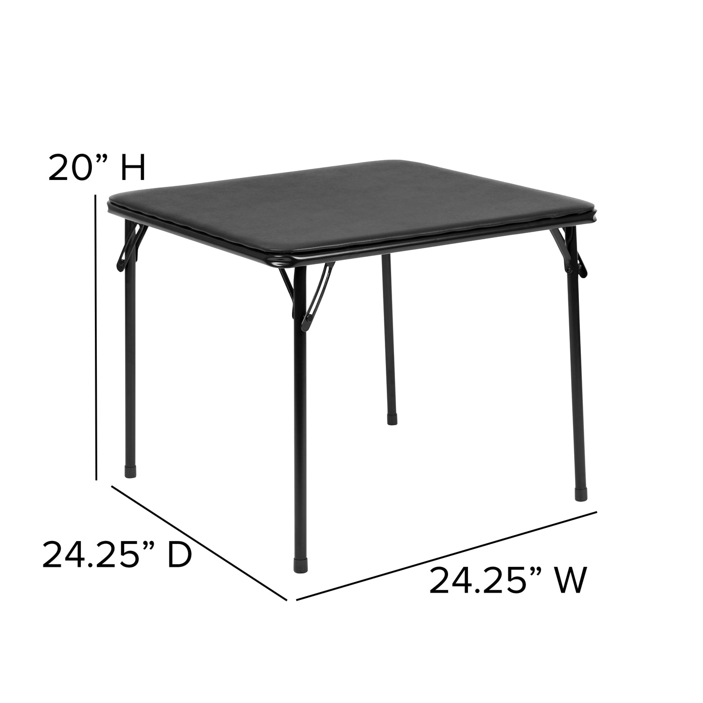 Kids Black Folding Table JB-TABLE-BK-GG