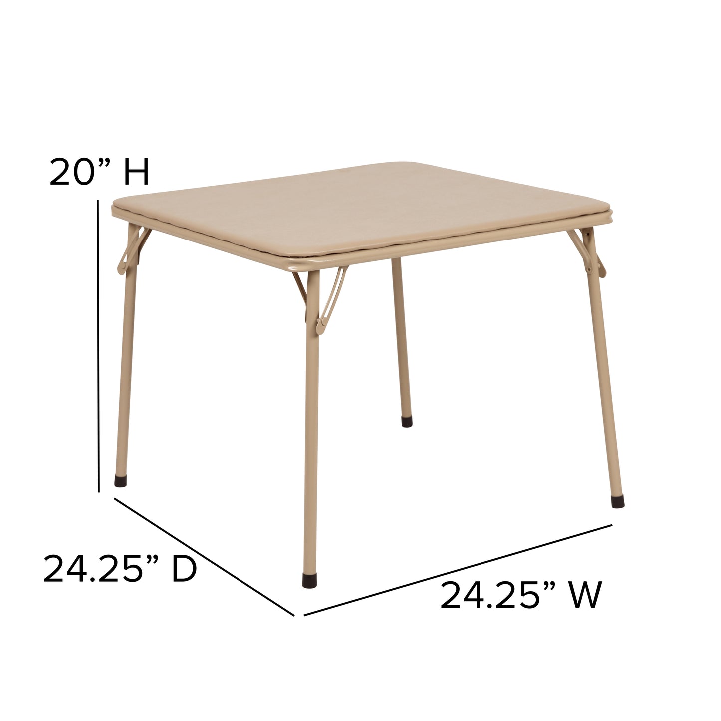 Kids Tan Folding Table JB-TABLE-TN-GG