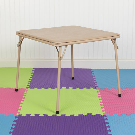 Kids Tan Folding Table JB-TABLE-TN-GG