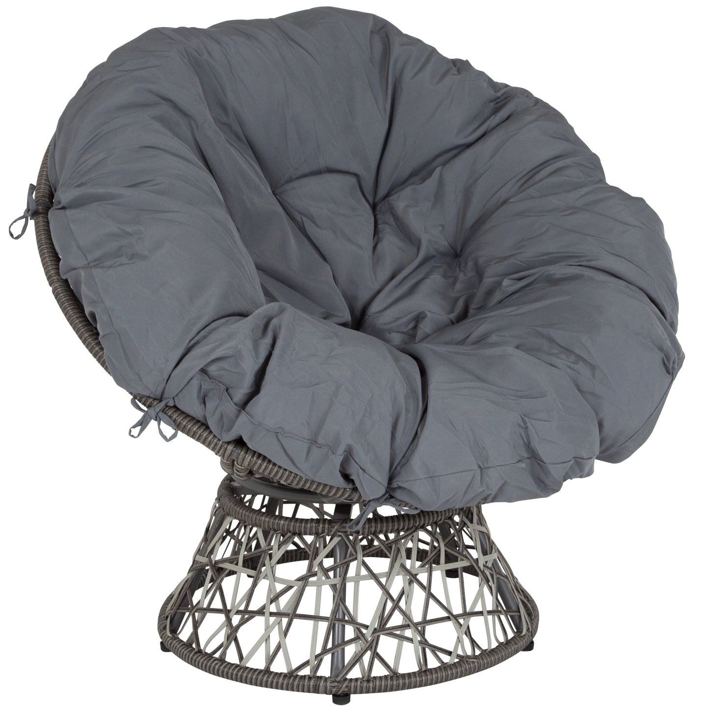 Papasan Swivel Patio Chair JE-5101W-GG