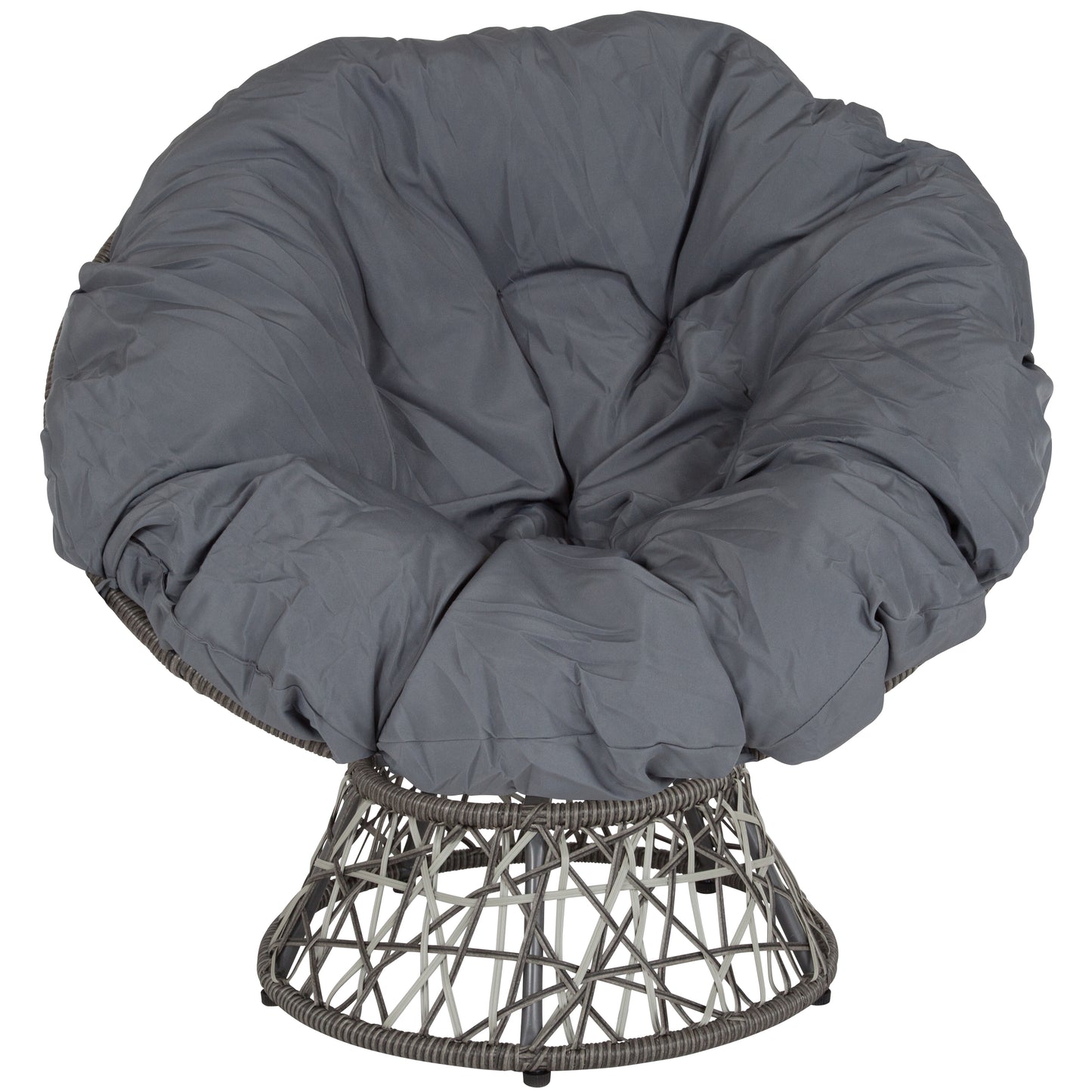 Papasan Swivel Patio Chair JE-5101W-GG