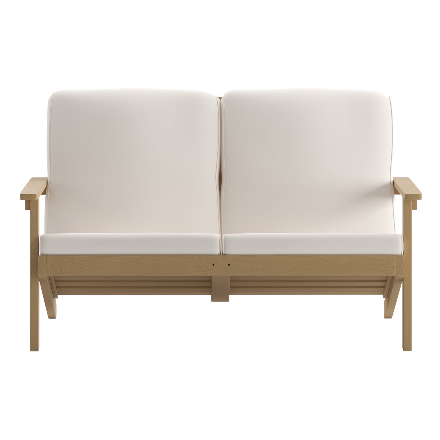 Brown/Cream Loveseat-Cushions JJ-C14022-BR-GG