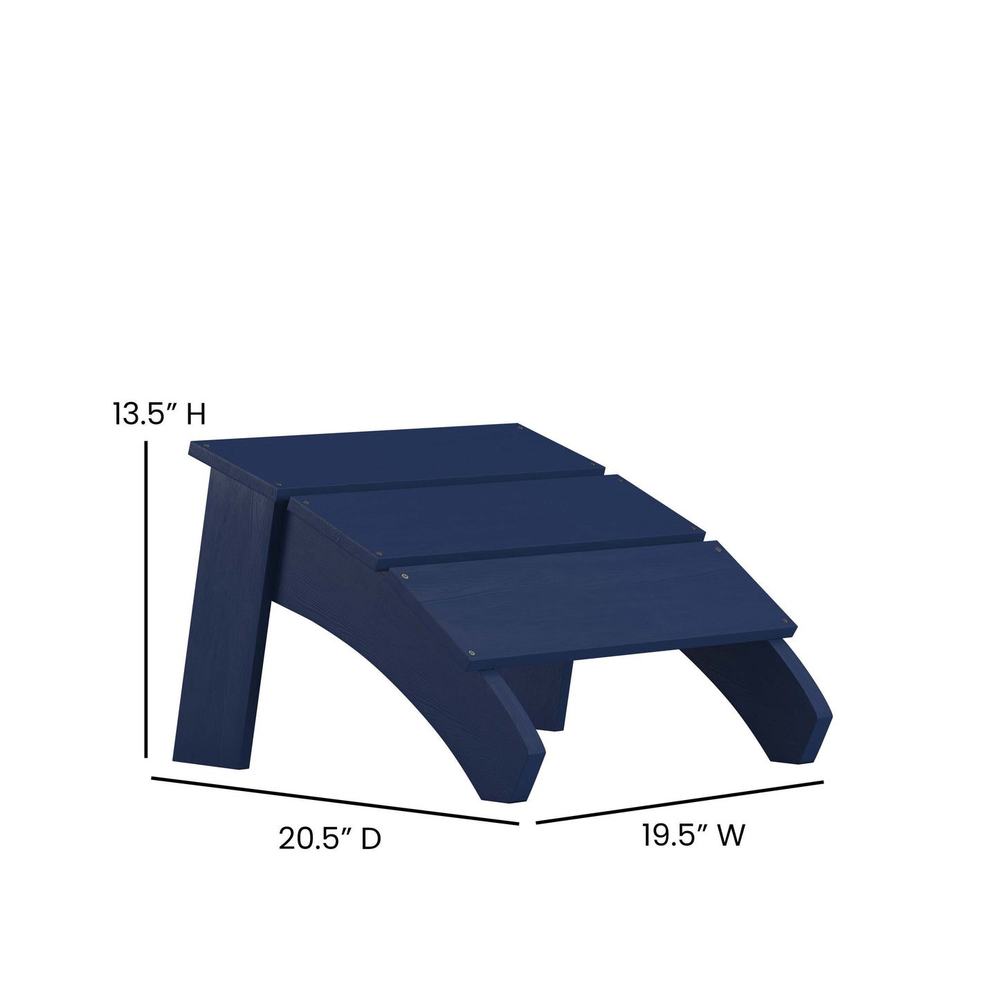 Navy Blue Adirondack Footrest JJ-C14309-NV-GG