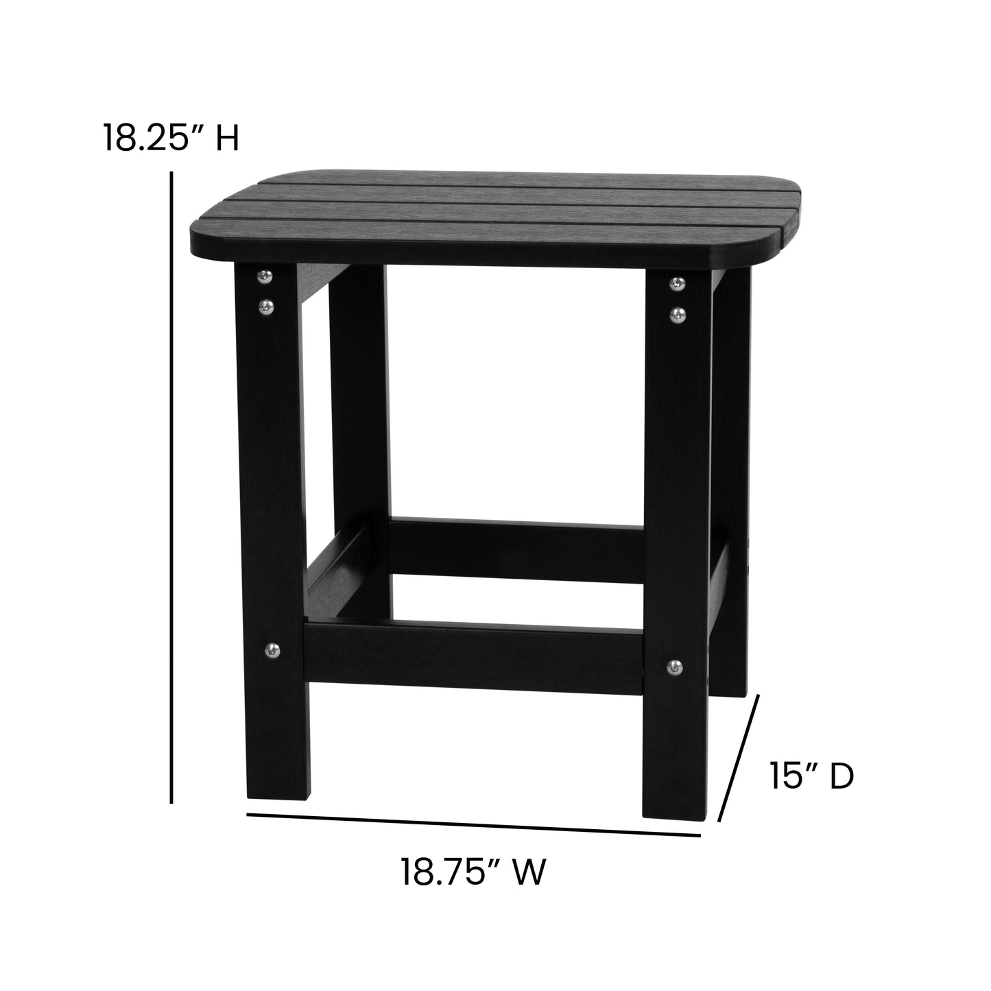 Black Table and 2 Chair Set JJ-C14501-2-T14001-BK-GG