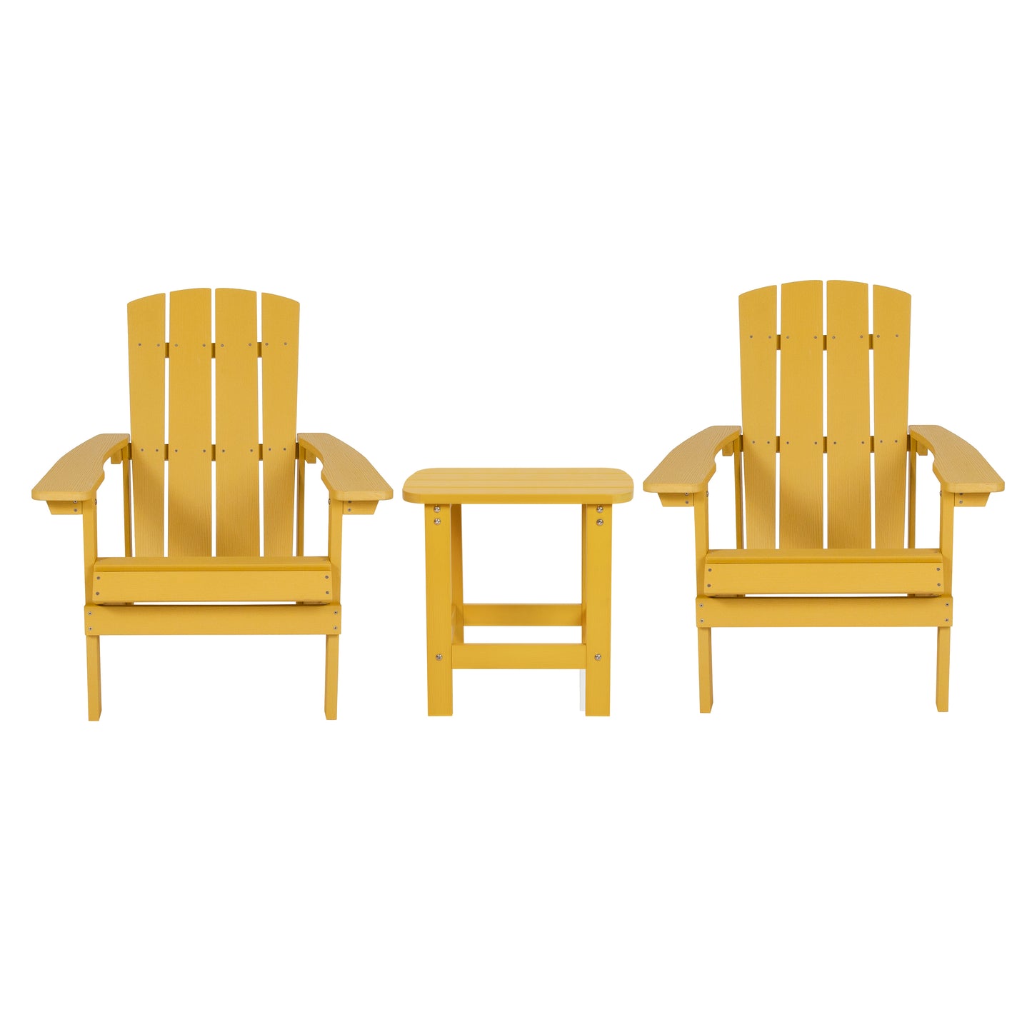 Yellow Table and 2 Chair Set JJ-C14501-2-T14001-YLW-GG