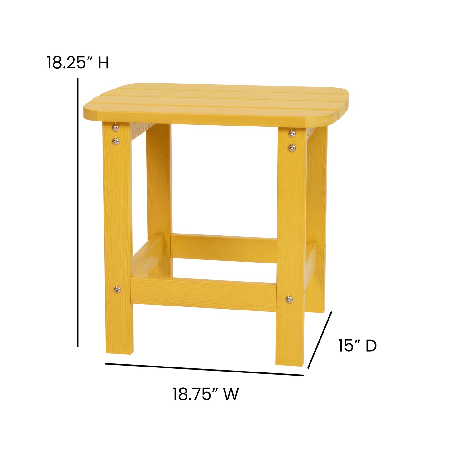 Yellow Table and 2 Chair Set JJ-C14501-2-T14001-YLW-GG