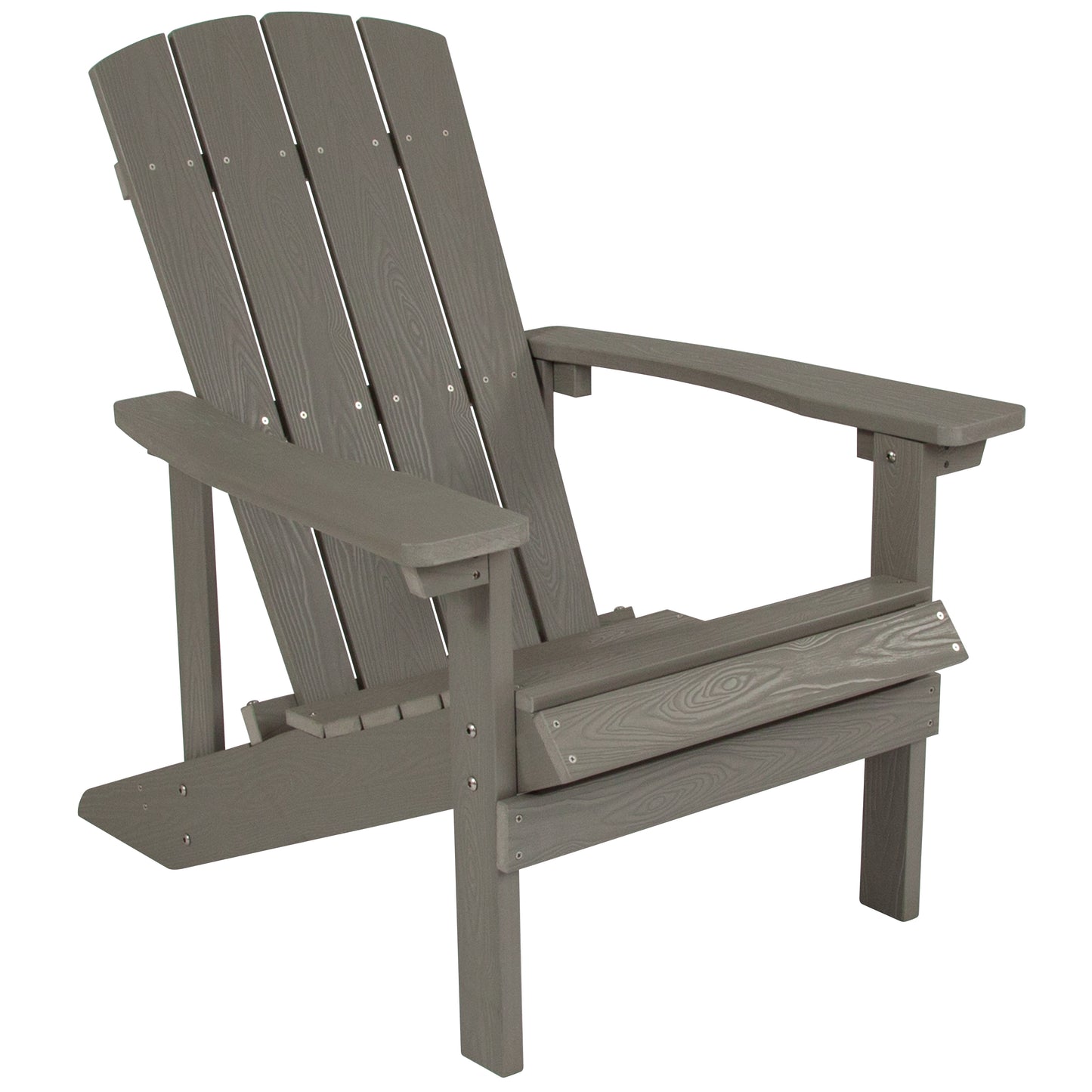 Gray Poly Adirondack Chair JJ-C14501-LTG-GG