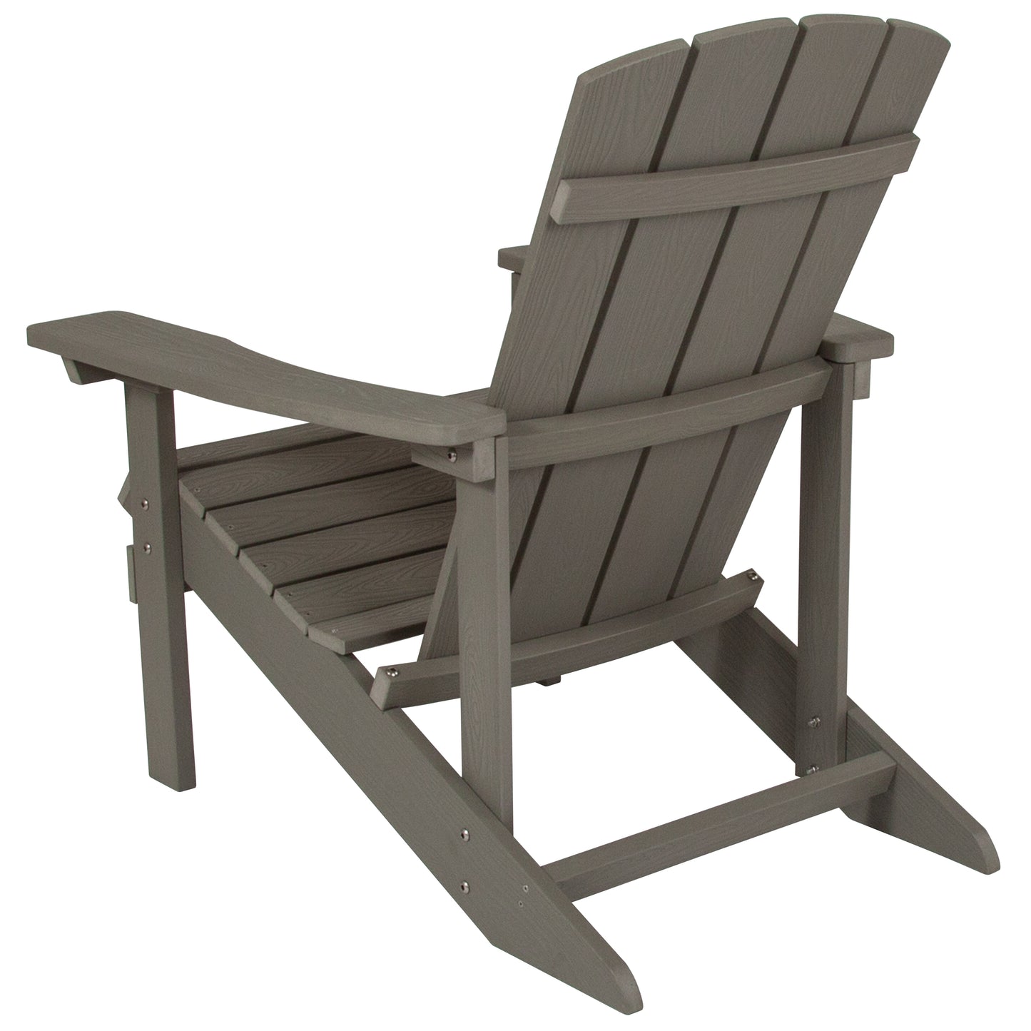 Gray Poly Adirondack Chair JJ-C14501-LTG-GG