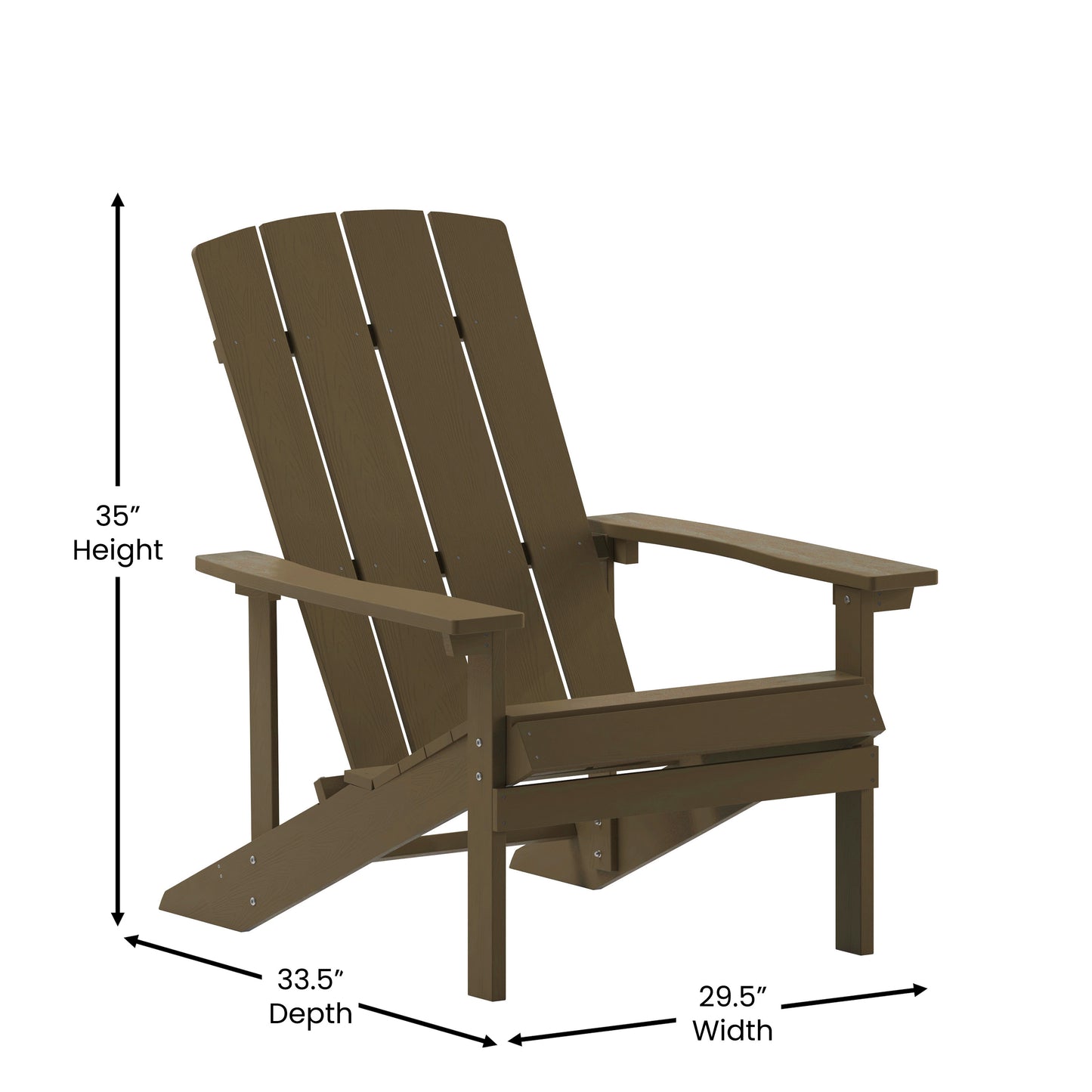 Mahogany Poly Adirondack Chair JJ-C14501-MHG-GG