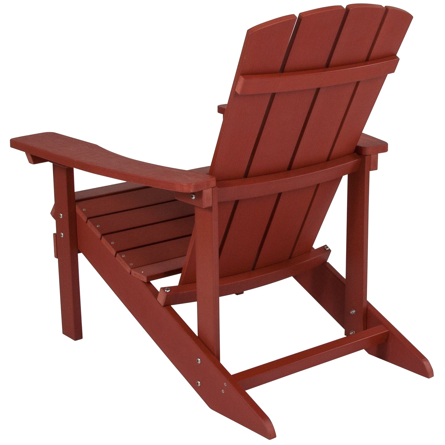 Red Poly Adirondack Chair JJ-C14501-RED-GG