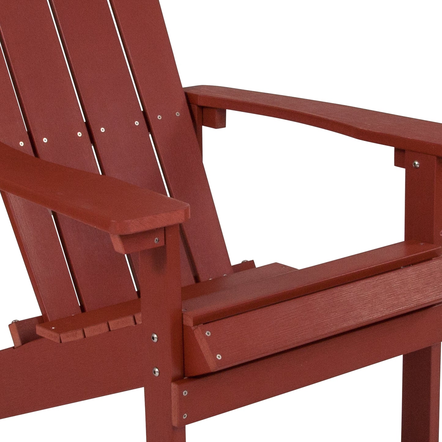 Red Poly Adirondack Chair JJ-C14501-RED-GG