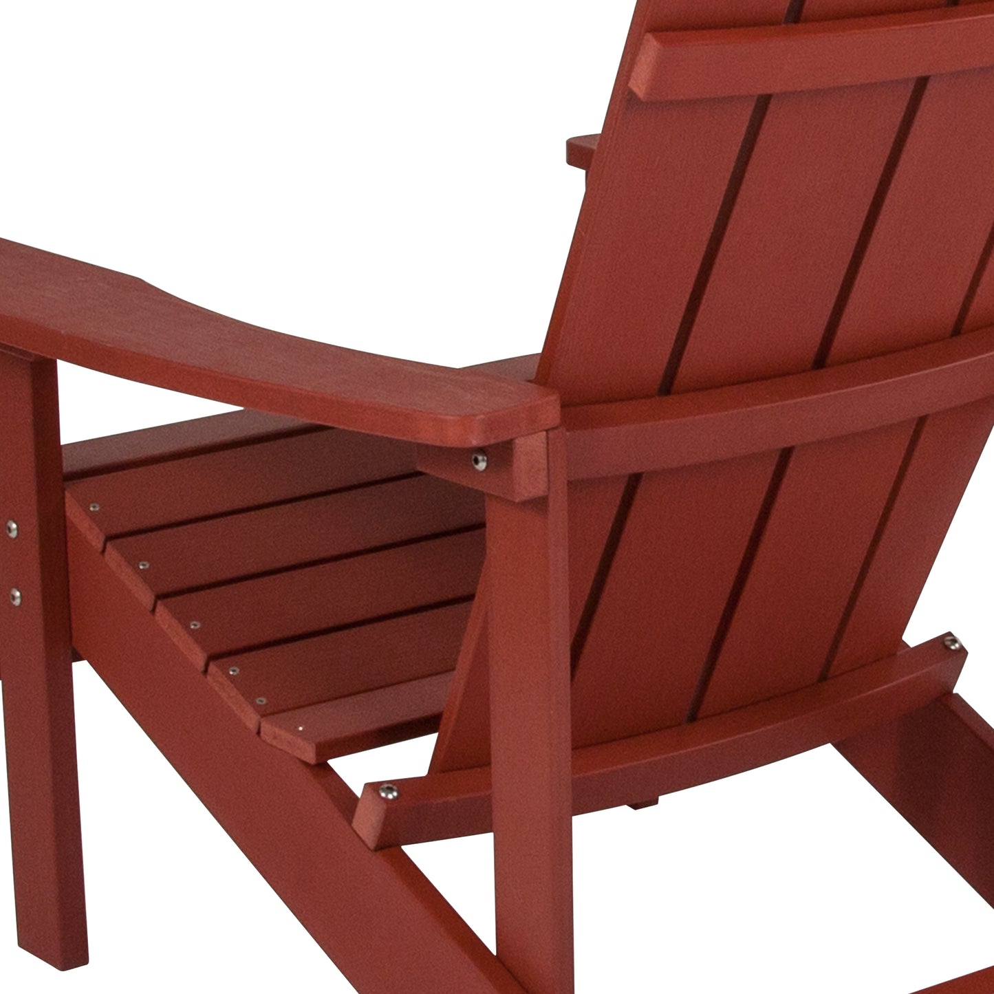 Red Poly Adirondack Chair JJ-C14501-RED-GG