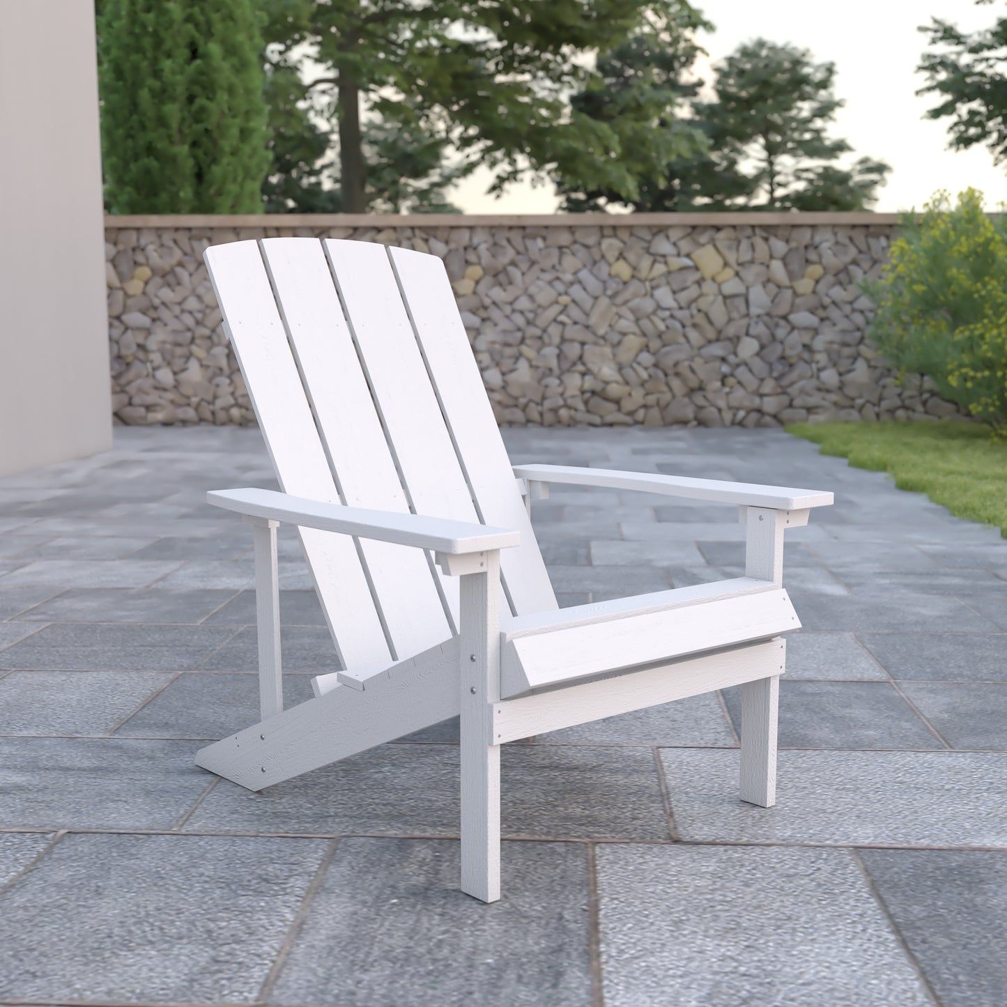 White Poly Adirondack Chair JJ-C14501-WH-GG