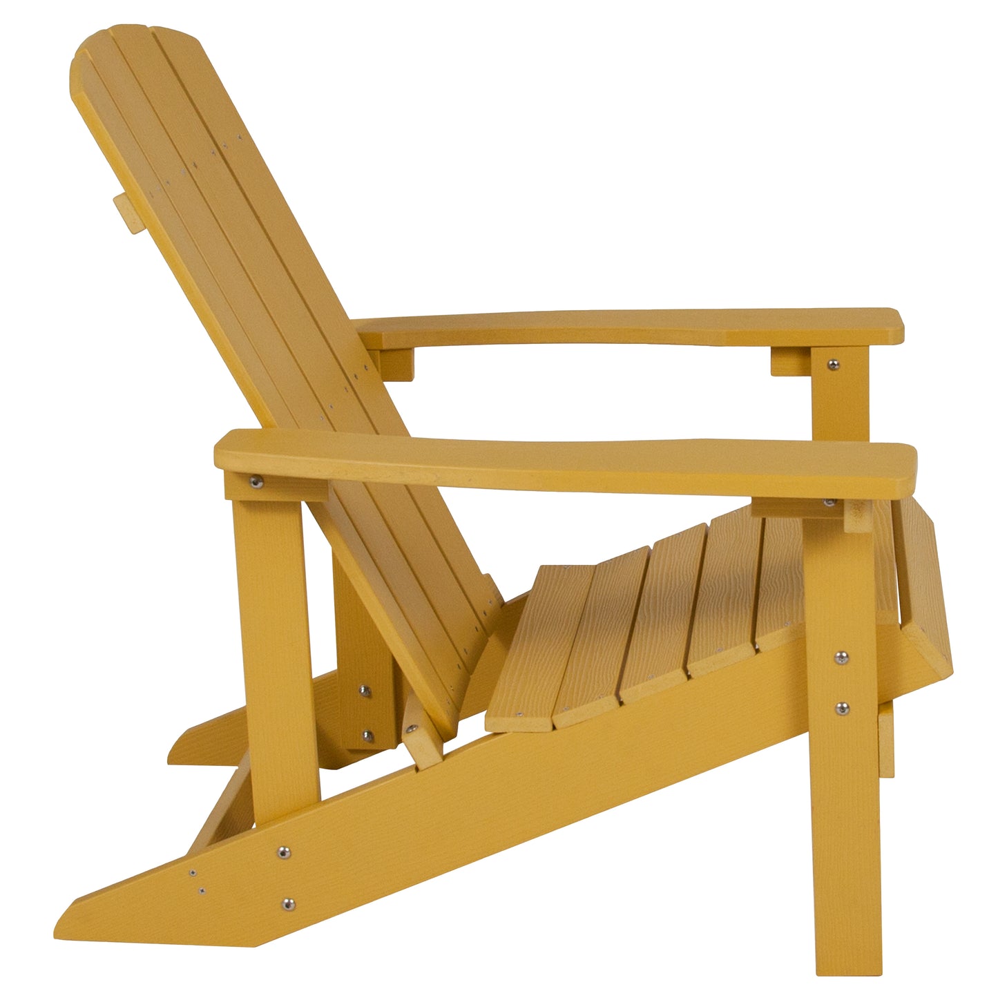 Yellow Poly Adirondack Chair JJ-C14501-YLW-GG