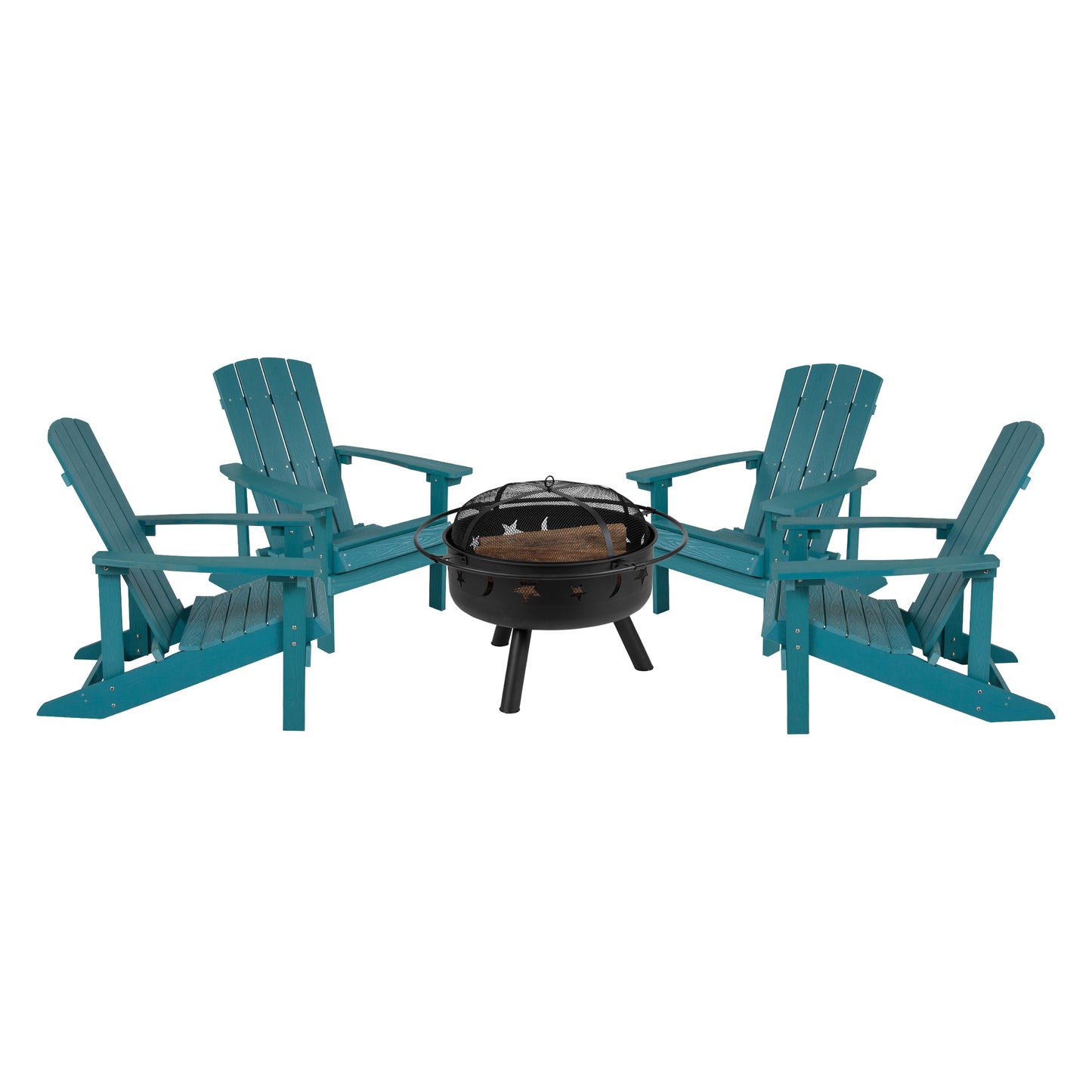 Adirondack Chair & Fire Pit JJ-C145014-32D-SFM-GG