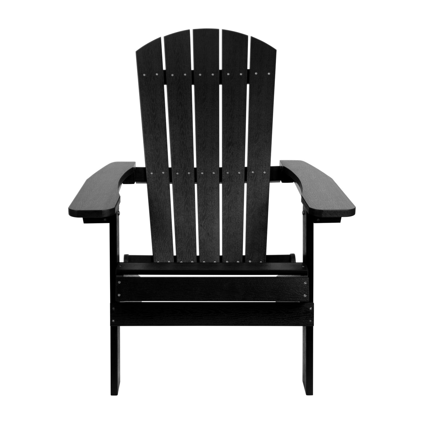 Black Folding Adirondack Chair JJ-C14505-BLK-GG