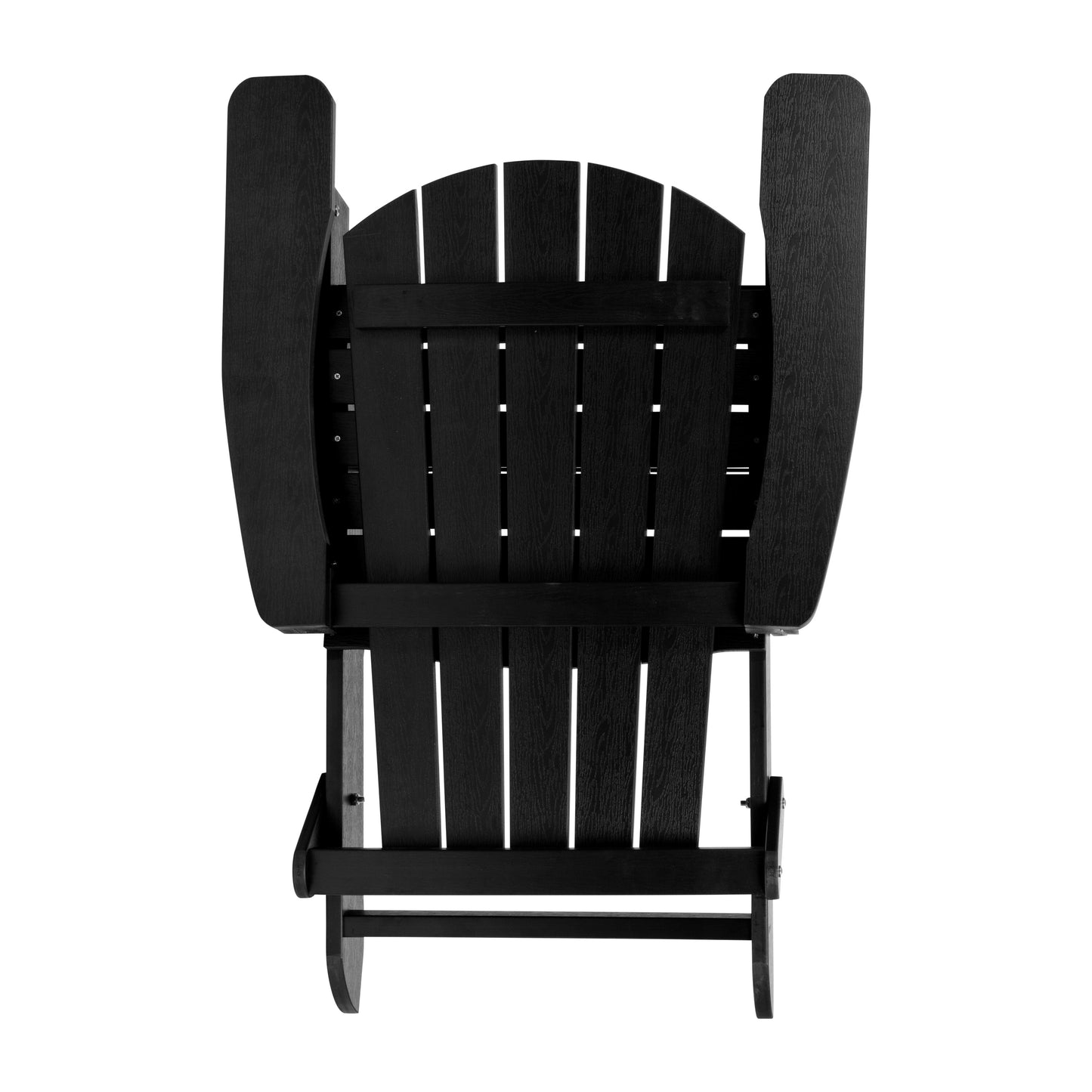 Black Folding Adirondack Chair JJ-C14505-BLK-GG