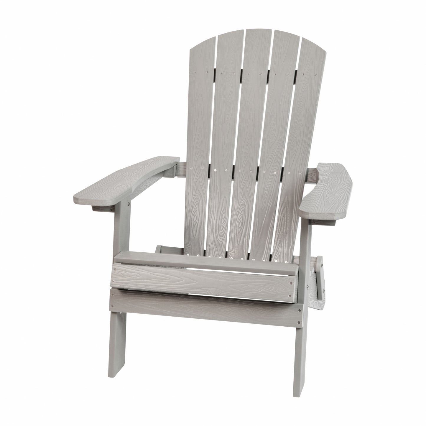 Gray Folding Adirondack Chair JJ-C14505-GY-GG